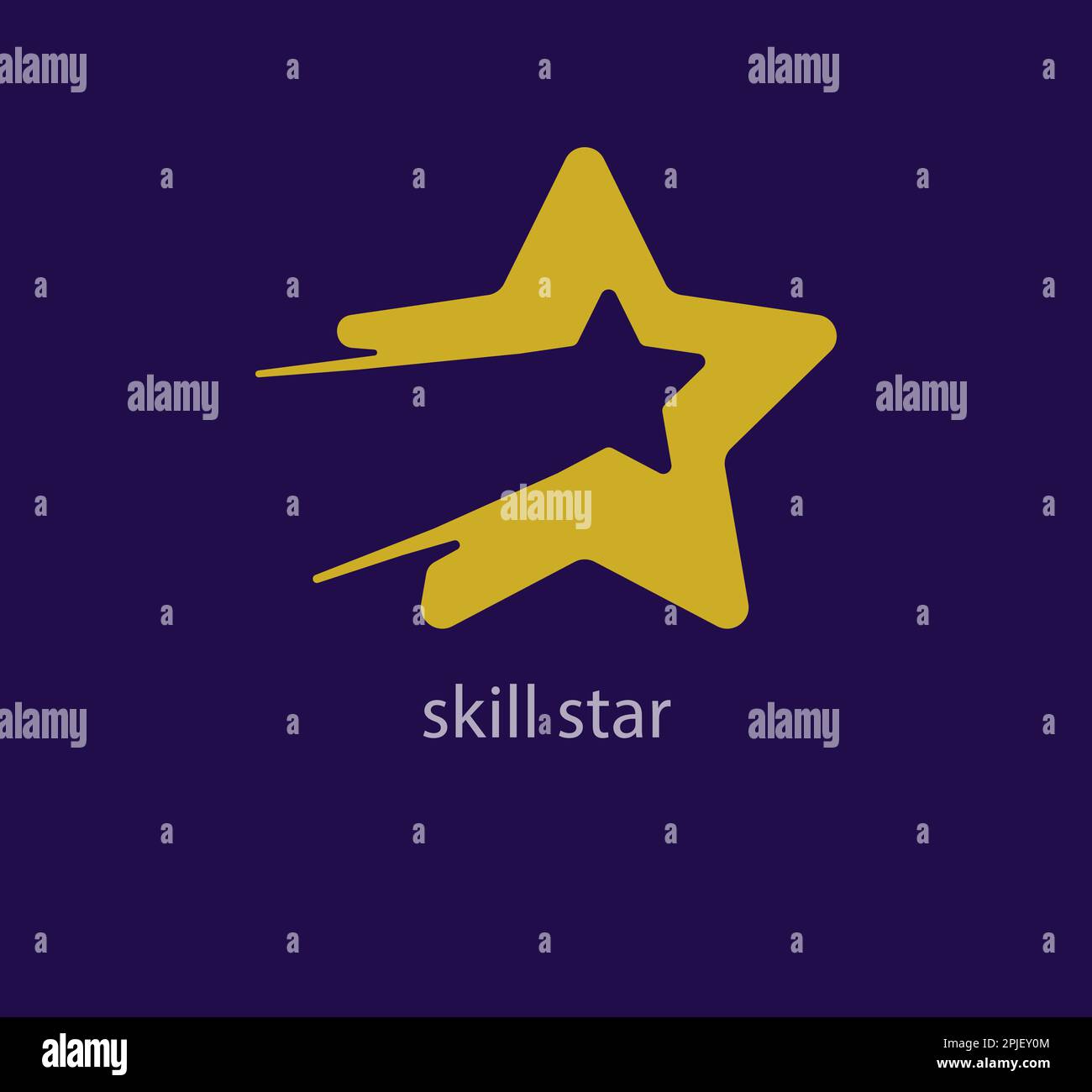 Skill star logo. Star vector logo design branding corporate identity. Simple modern star vector .Elegant, luxury, premium vector Stock Vector