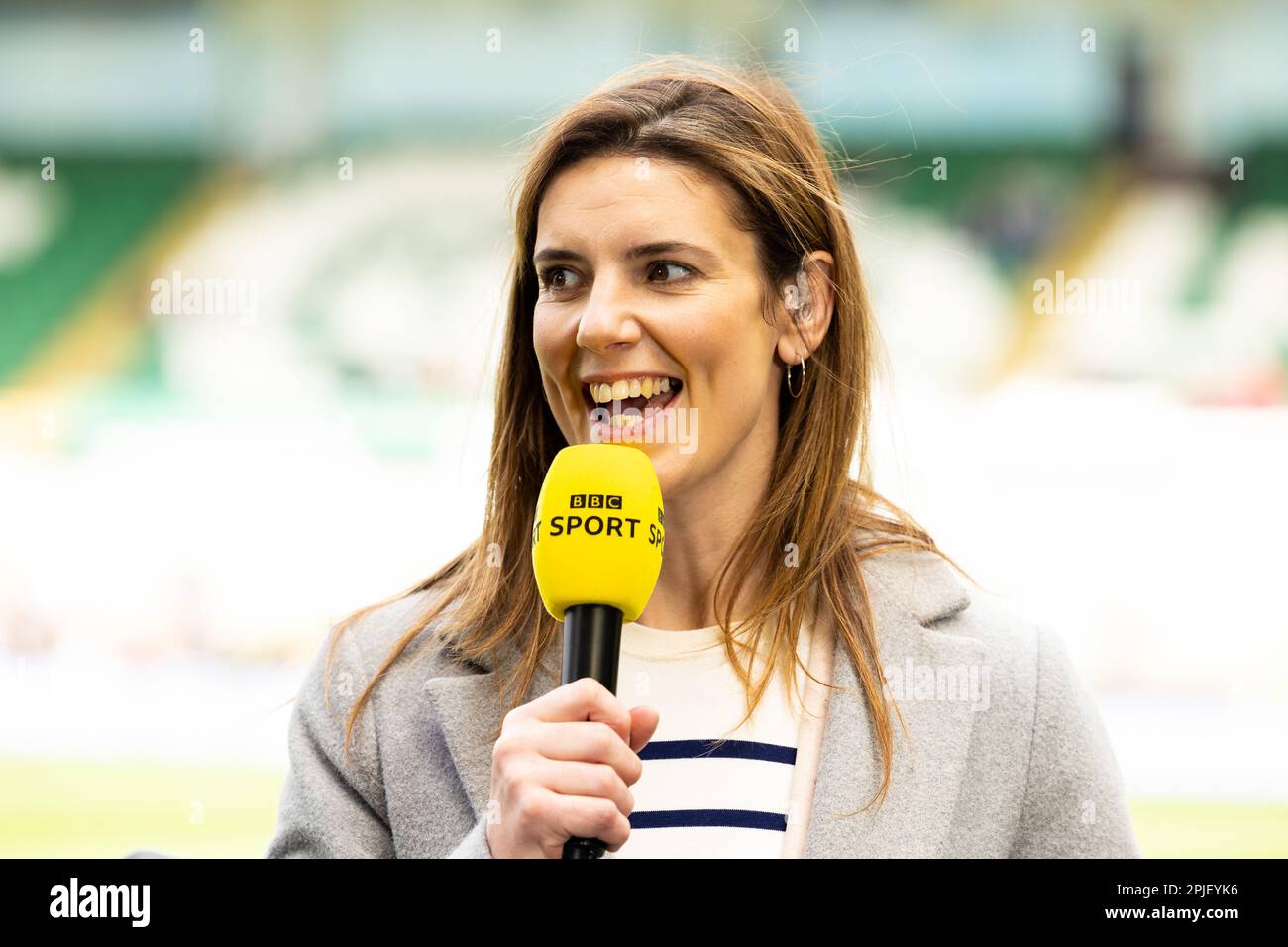 England Women legend Sarah Hunter commentating during the TikTok Women