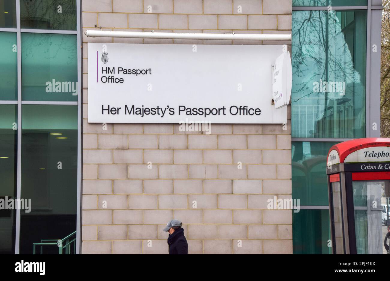 London, UK. 2nd April 2023. Previous HM Passport Office in Victoria, which is now closed