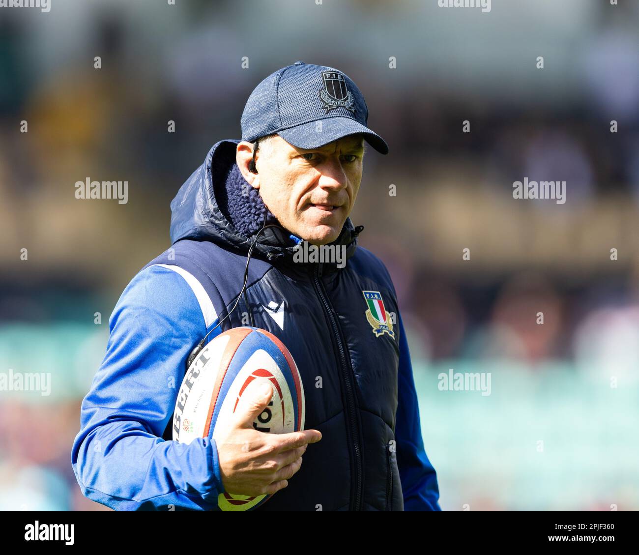 Northampton, UK. 02nd Apr, 2023. Italy Women Head Coach Giovanni ...