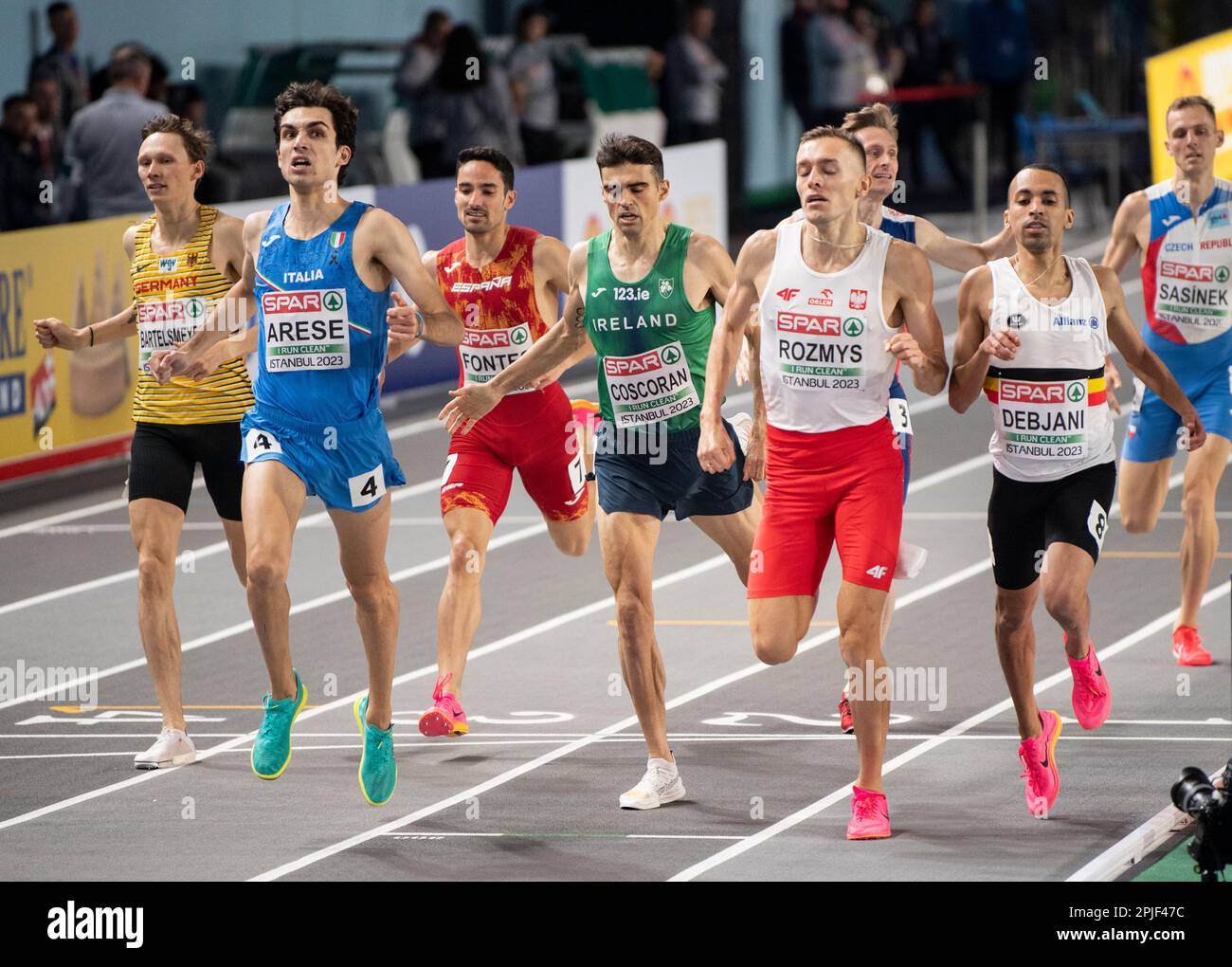 Pietro Arese of Italy, Michał Rozmys of Poland and Ismael Debjani of