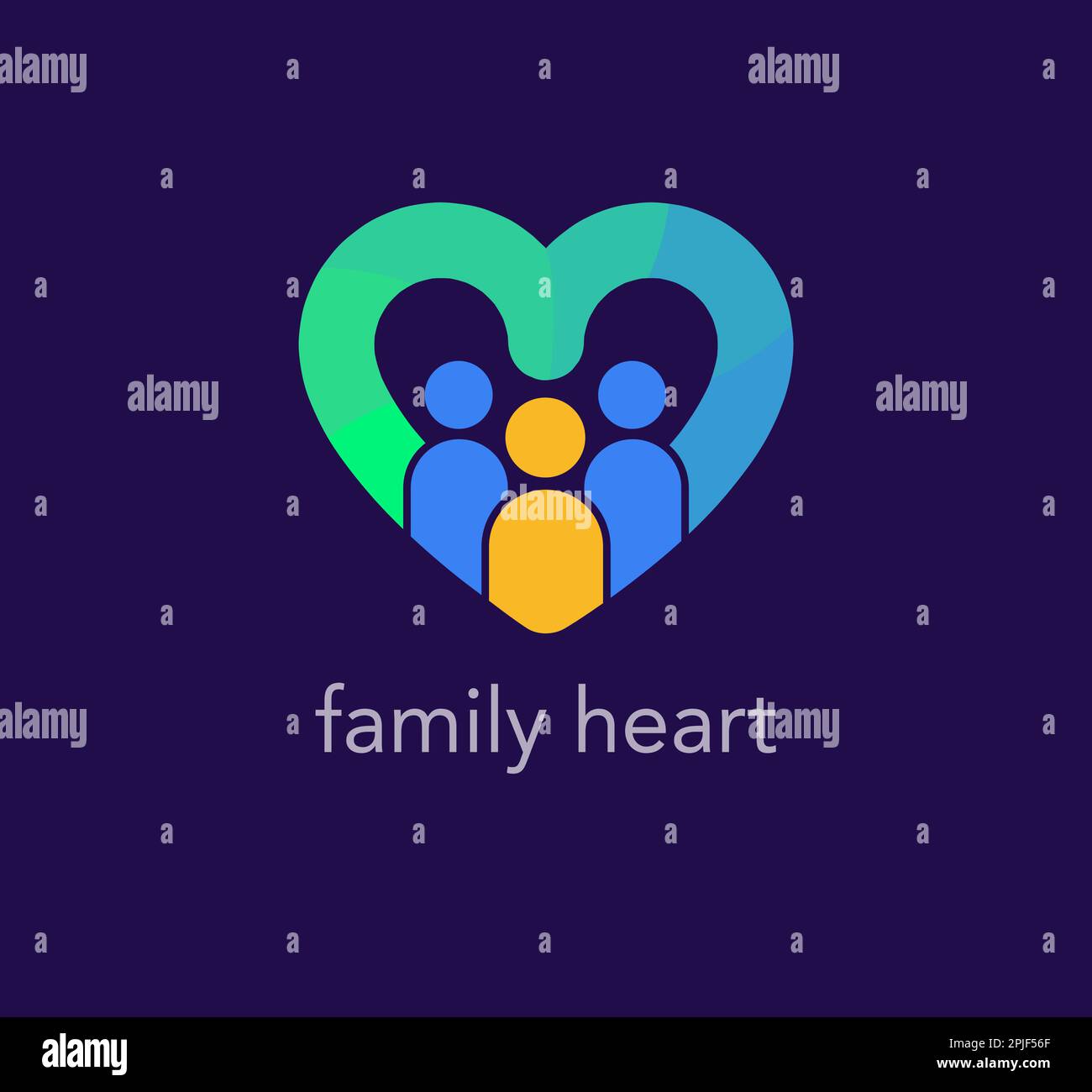 family-logo-in-heart-unique-color-transitions-people-logo-template