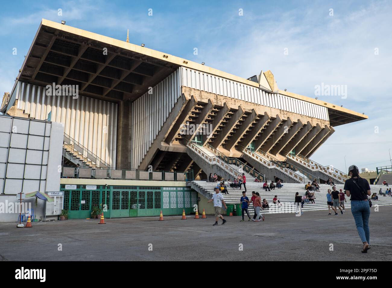The National Sports Complex of Cambodia (National Olympic Stadium) in Phnom Penh. Designed by