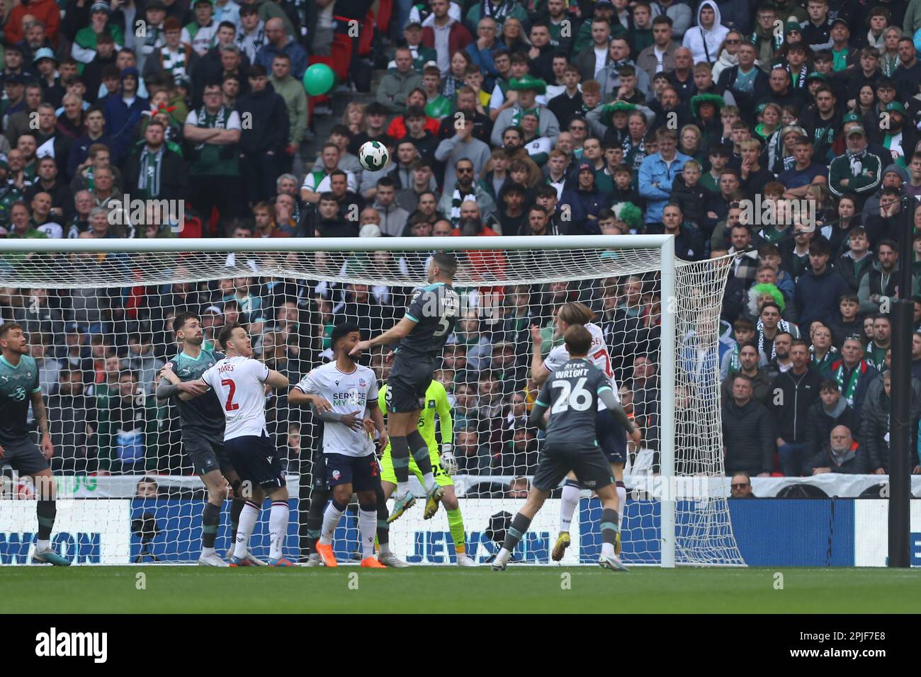 Wembley Stadium, London, UK. 2nd Apr, 2023. Papa Johns Trophy Football
