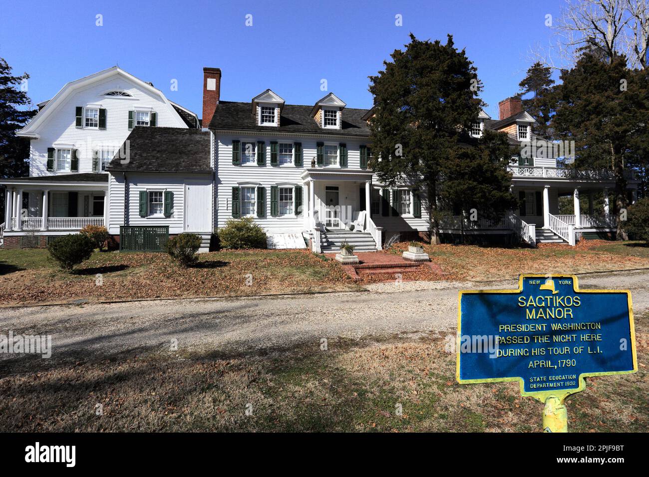 Historic Sagtikos Manor, Long Island, New York Stock Photo
