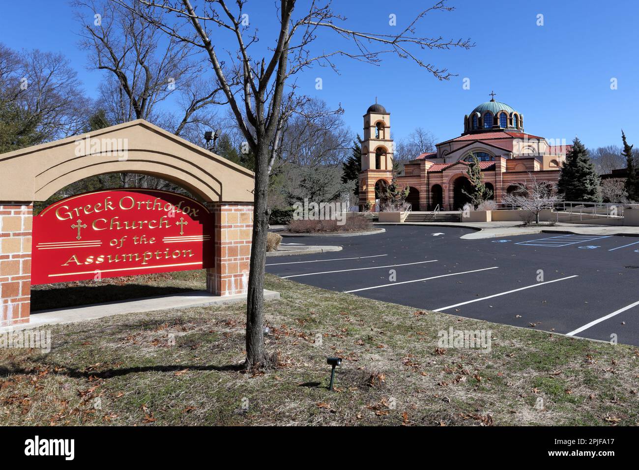 Greek Orthodox Church, Port Jefferson, Long Island, New York Stock