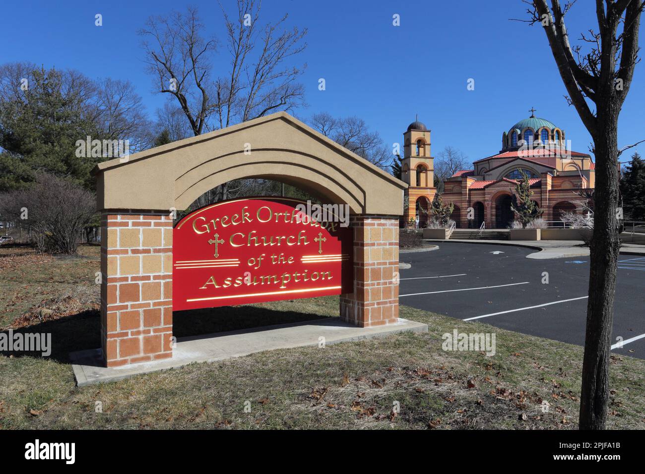 Greek Orthodox Church, Port Jefferson, Long Island, New York Stock