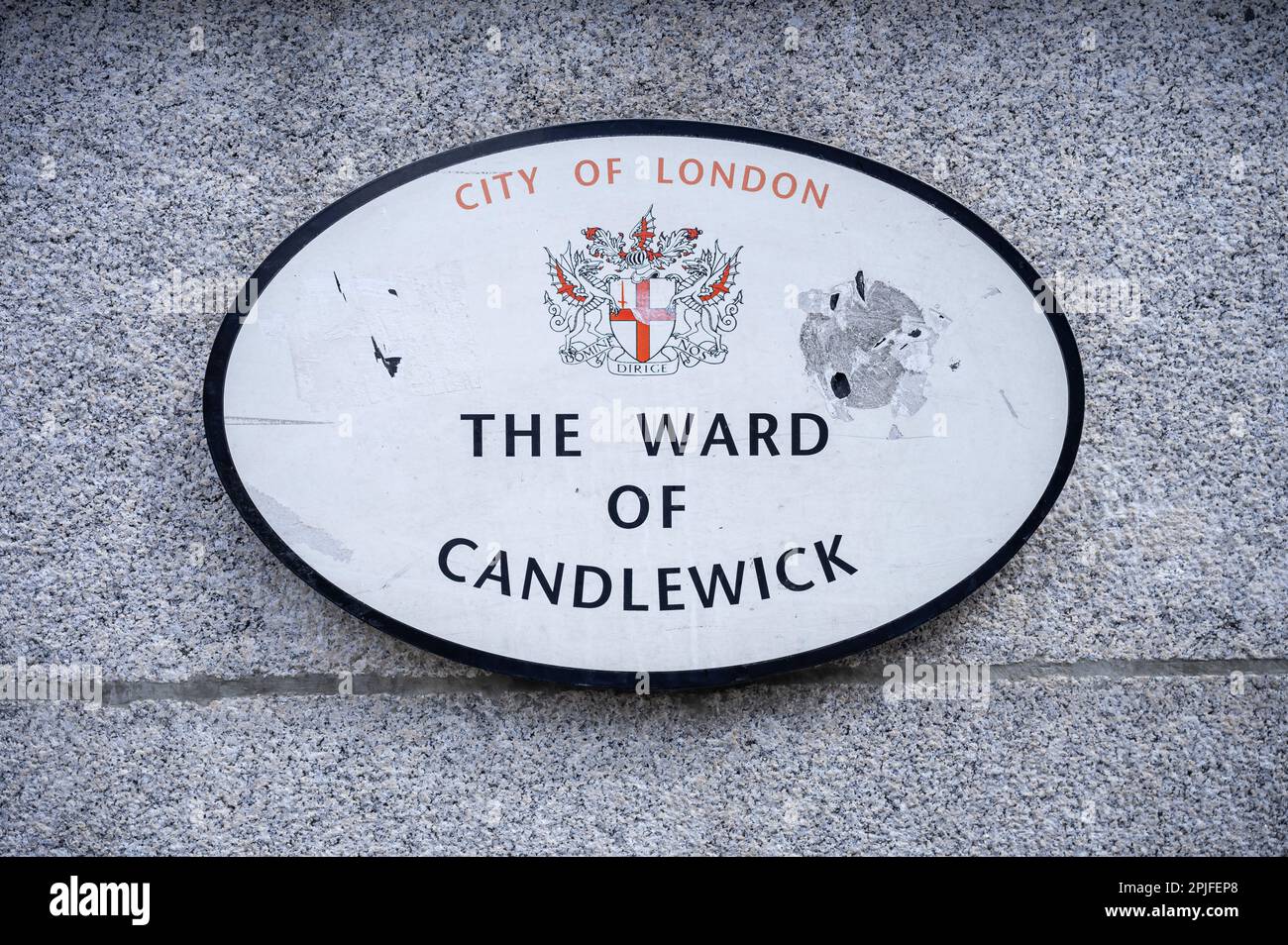 Ward of Candlewick, City of London Stock Photo Alamy