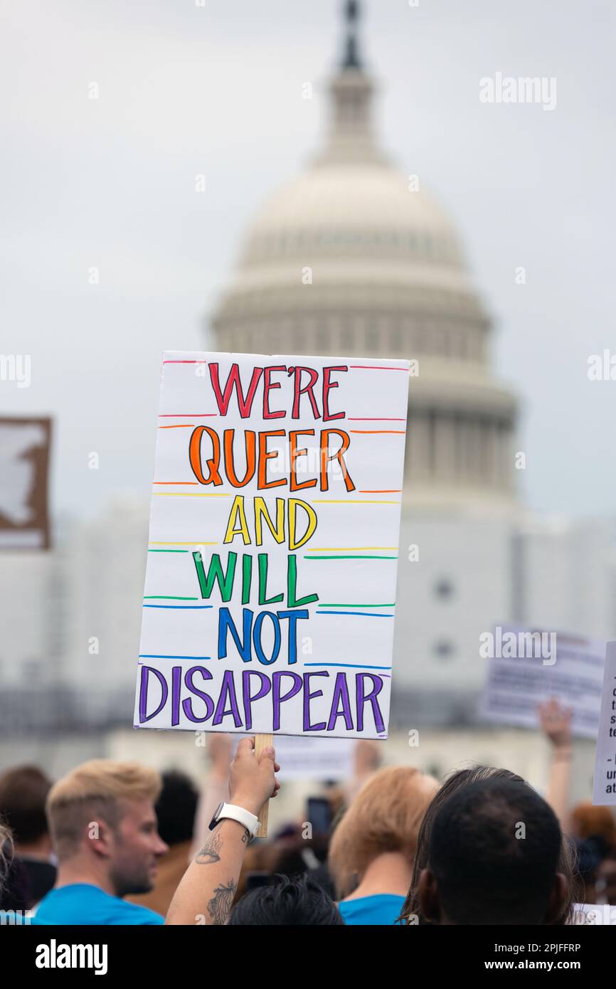 Trans Day of Visibility in Washington, D.C. March For Queer and Trans