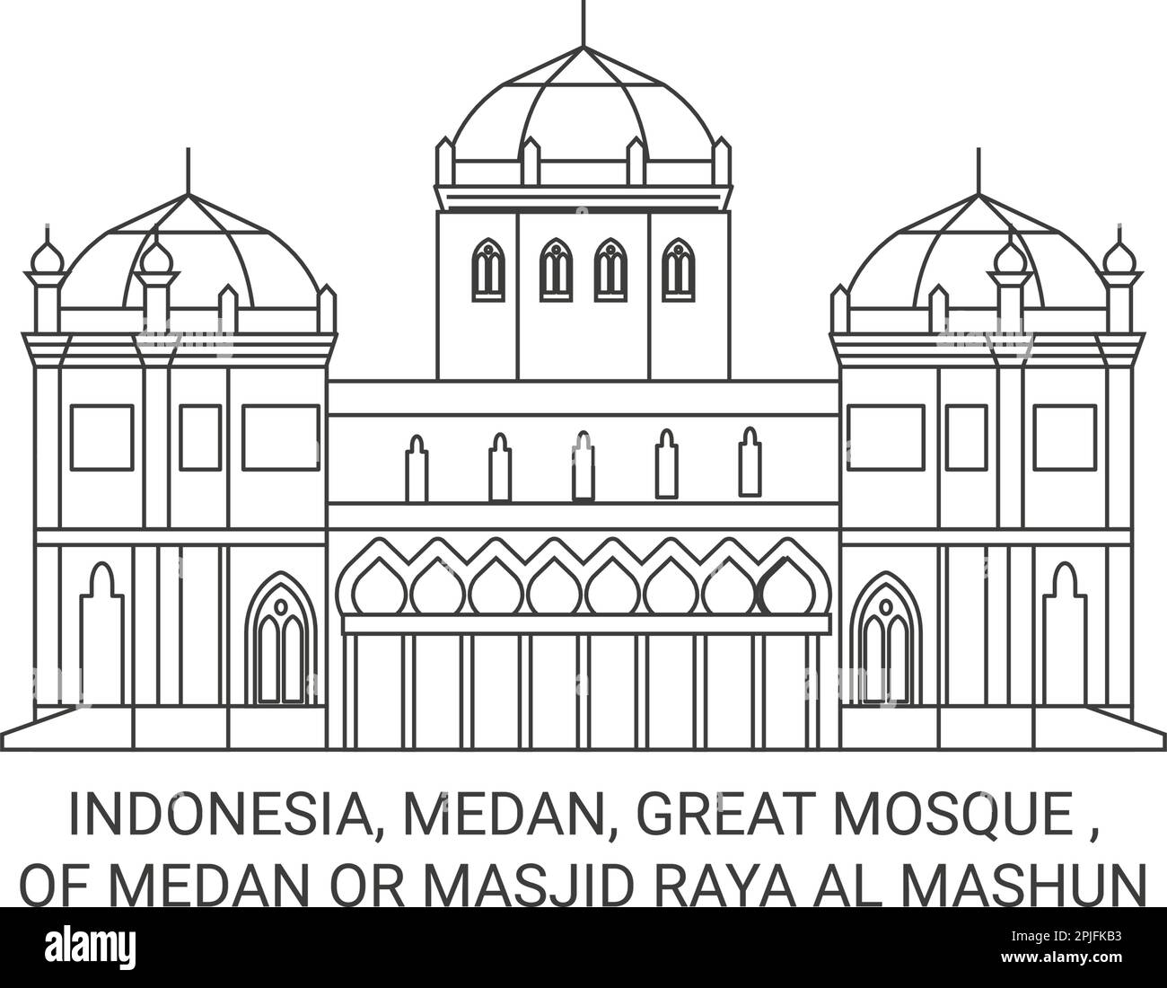 Indonesia, Medan, Great Mosque , Of Medan Or Masjid Raya Al Mashun ...