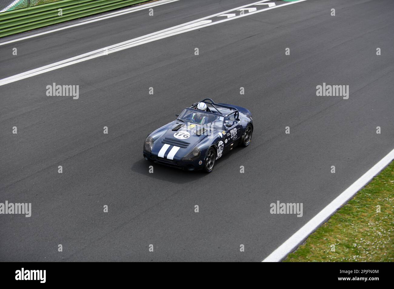 Vallelunga 'Piero Taruffi' circuit, Racing weekend, April 2nd 2023, Italy. Motorsport Historical car race, 300 Km di Vallelunga. TVR Tuscan speed 8 GT in action during the race. Photo Credit: Fabio Pagani/Alamy Live News Stock Photo