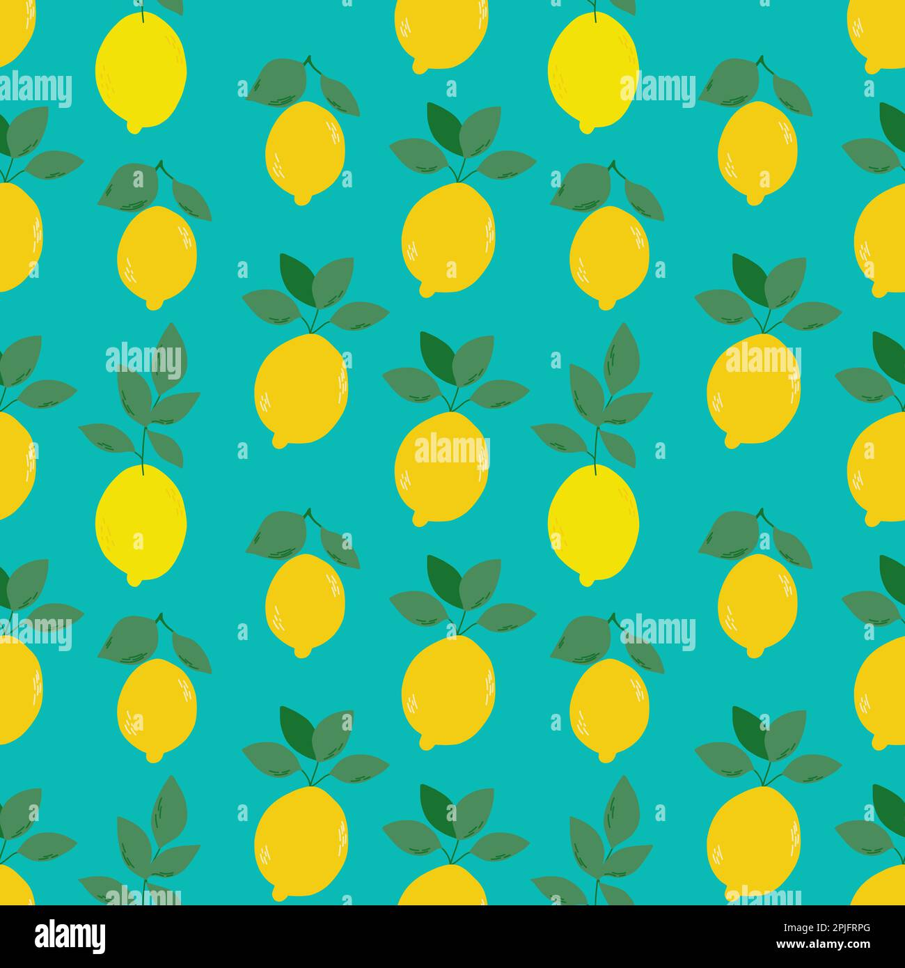 Bright lemons with leaves seamless pattern Stock Vector Image & Art - Alamy
