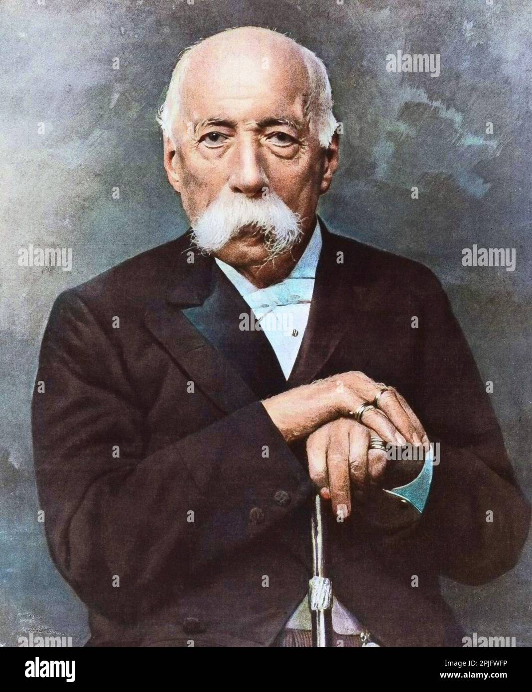 Portrait of Francesco Crispi (1818-1901), Italian politician Stock Photo