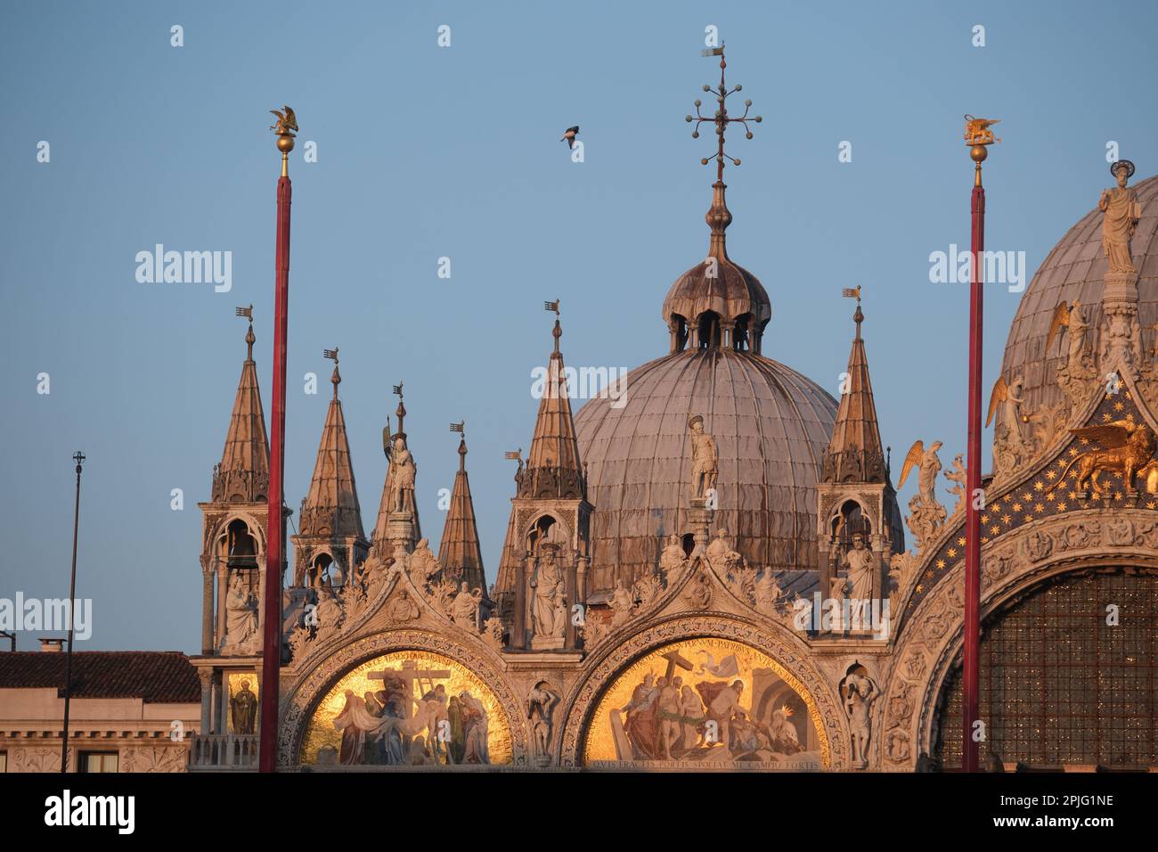 Views of the Basilica of San Marco in Venice, Italy, April 2, 2023 Stock Photo