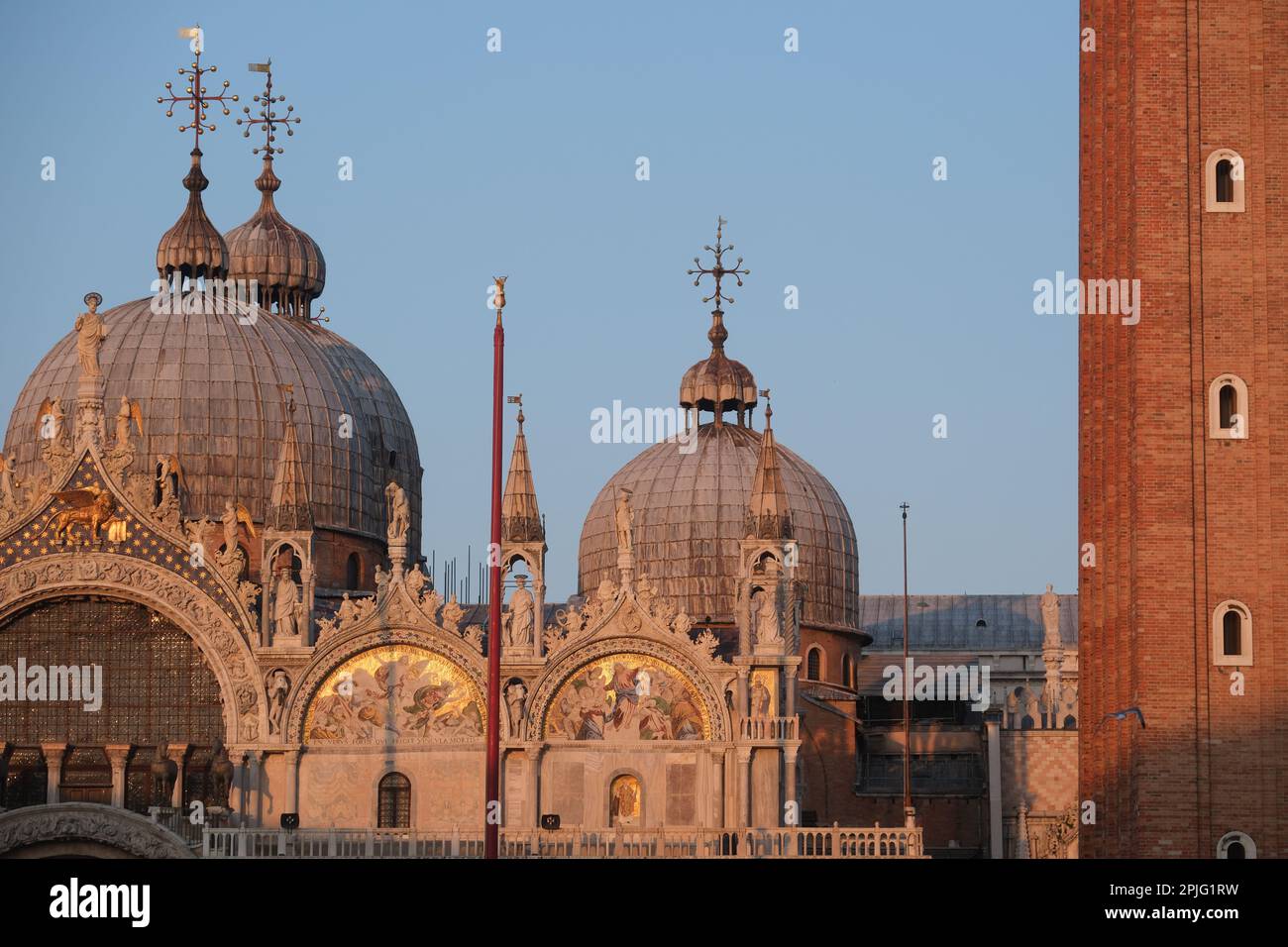 Views of the Basilica of San Marco in Venice, Italy, April 2, 2023 Stock Photo