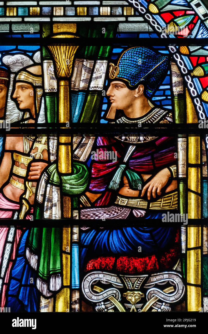 Durham stained glass Stock Photo Alamy