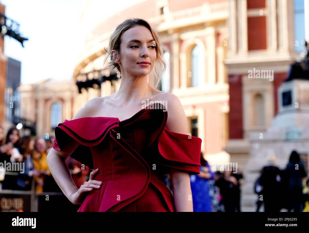 Jodie Comer attending the Olivier Awards at the Royal Albert Hall