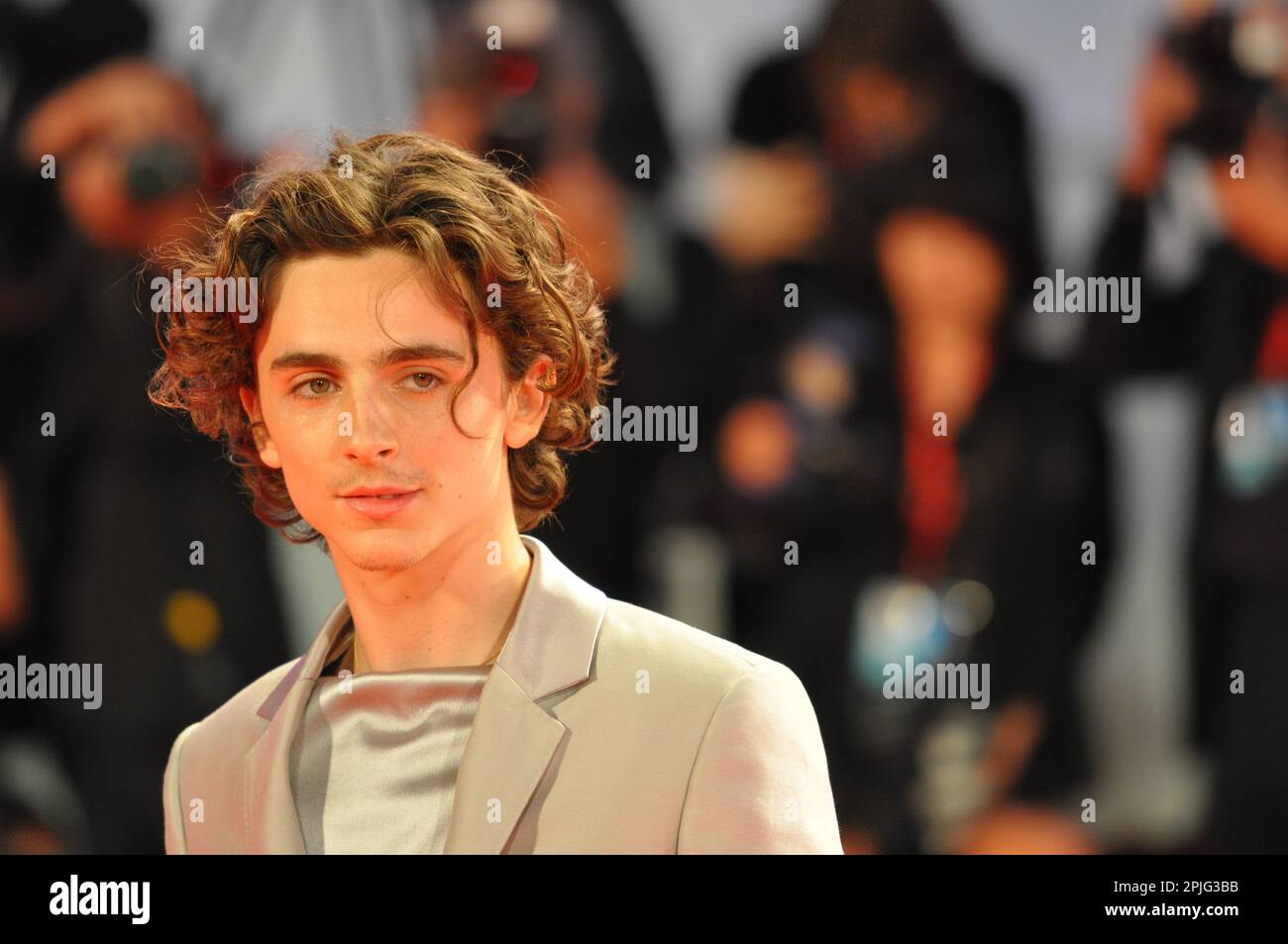 Timothée Chalamet Venice film festival  2019 'The King ' premiere Stock Photo