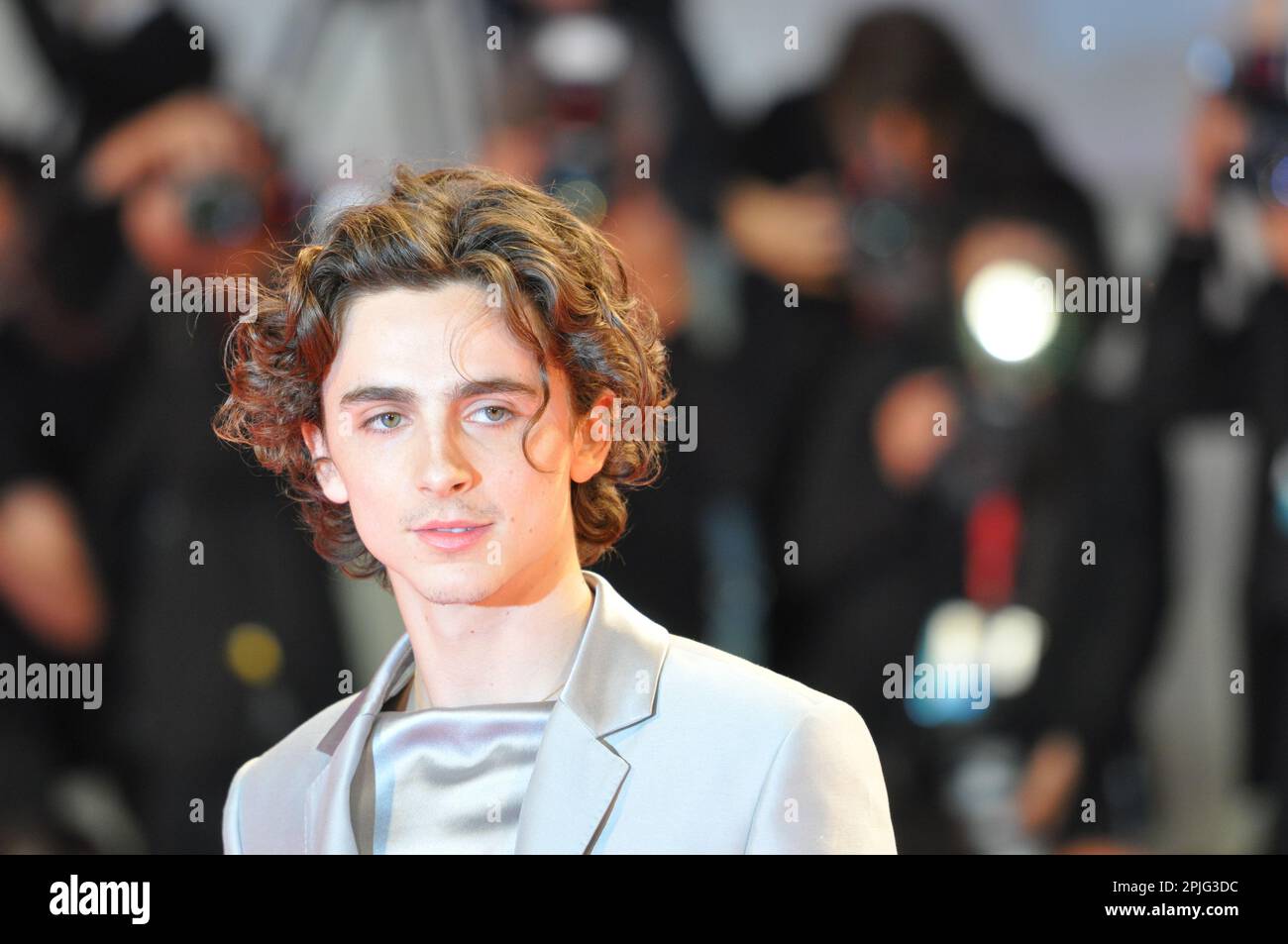 Timothée Chalamet Venice film festival  2019 'The King ' premiere Stock Photo