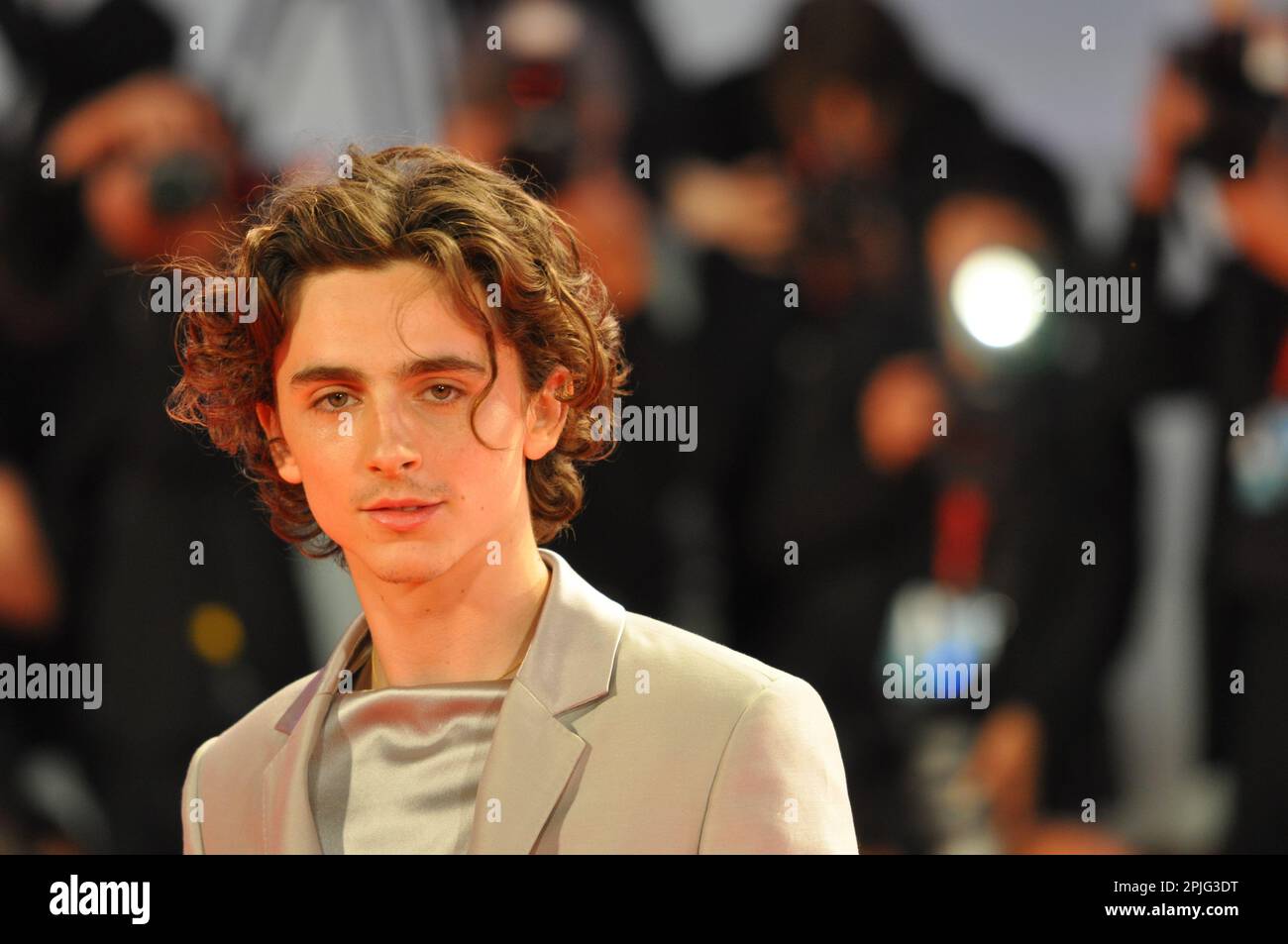 Timothée Chalamet Venice film festival  2019 'The King ' premiere Stock Photo