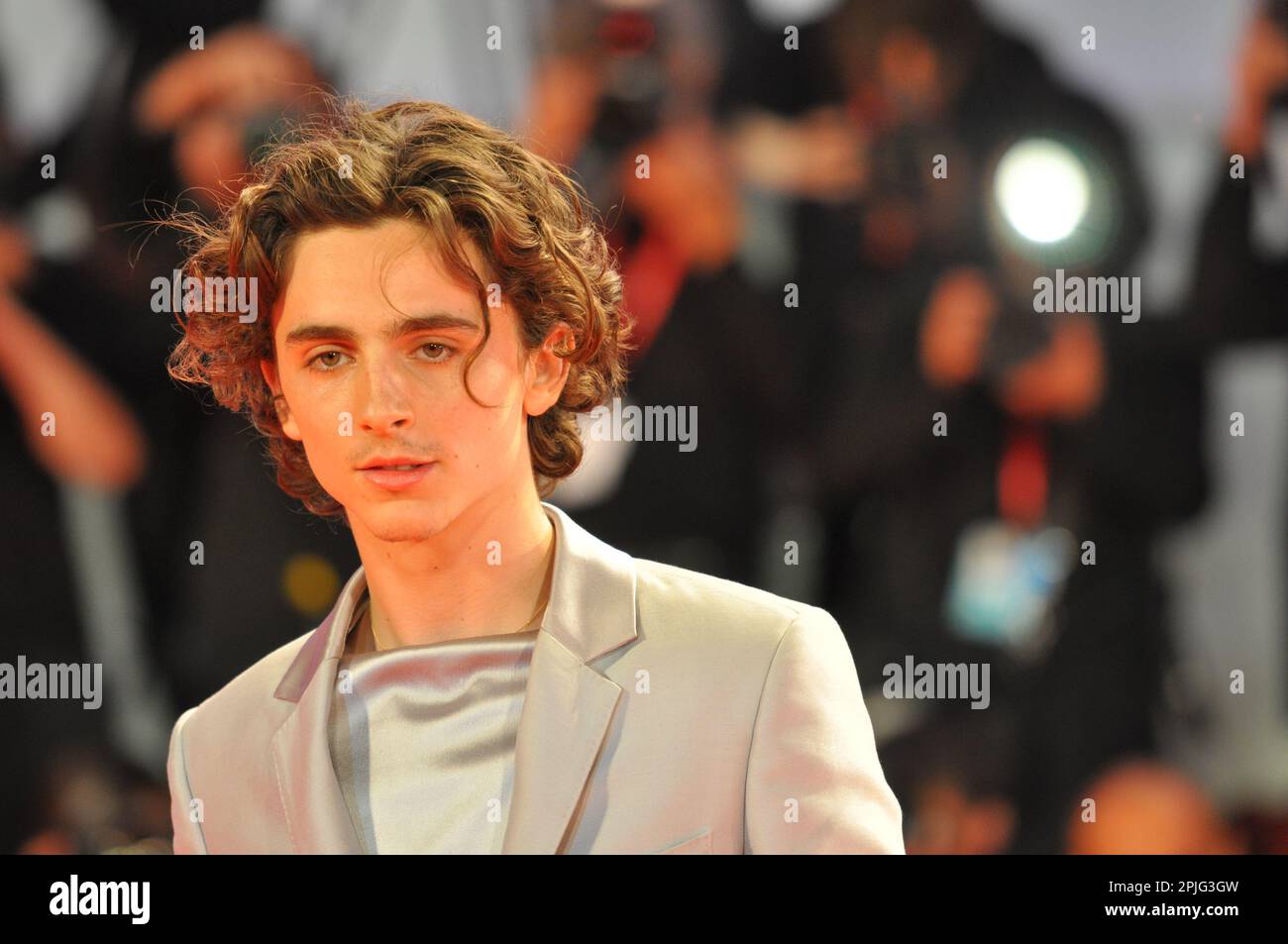 Timothée Chalamet Venice film festival  2019 'The King ' premiere Stock Photo