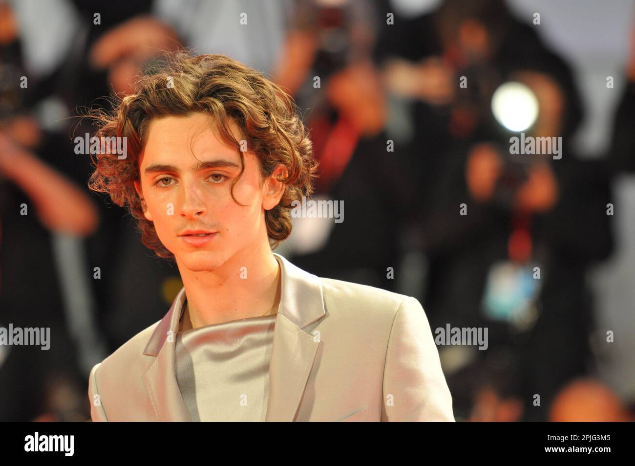 Timothée Chalamet Venice film festival  2019 'The King ' premiere Stock Photo