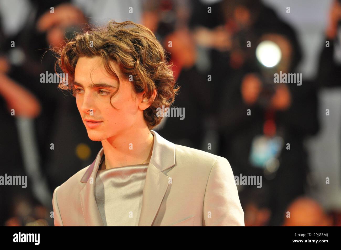 Timothée Chalamet Venice film festival  2019 'The King ' premiere Stock Photo