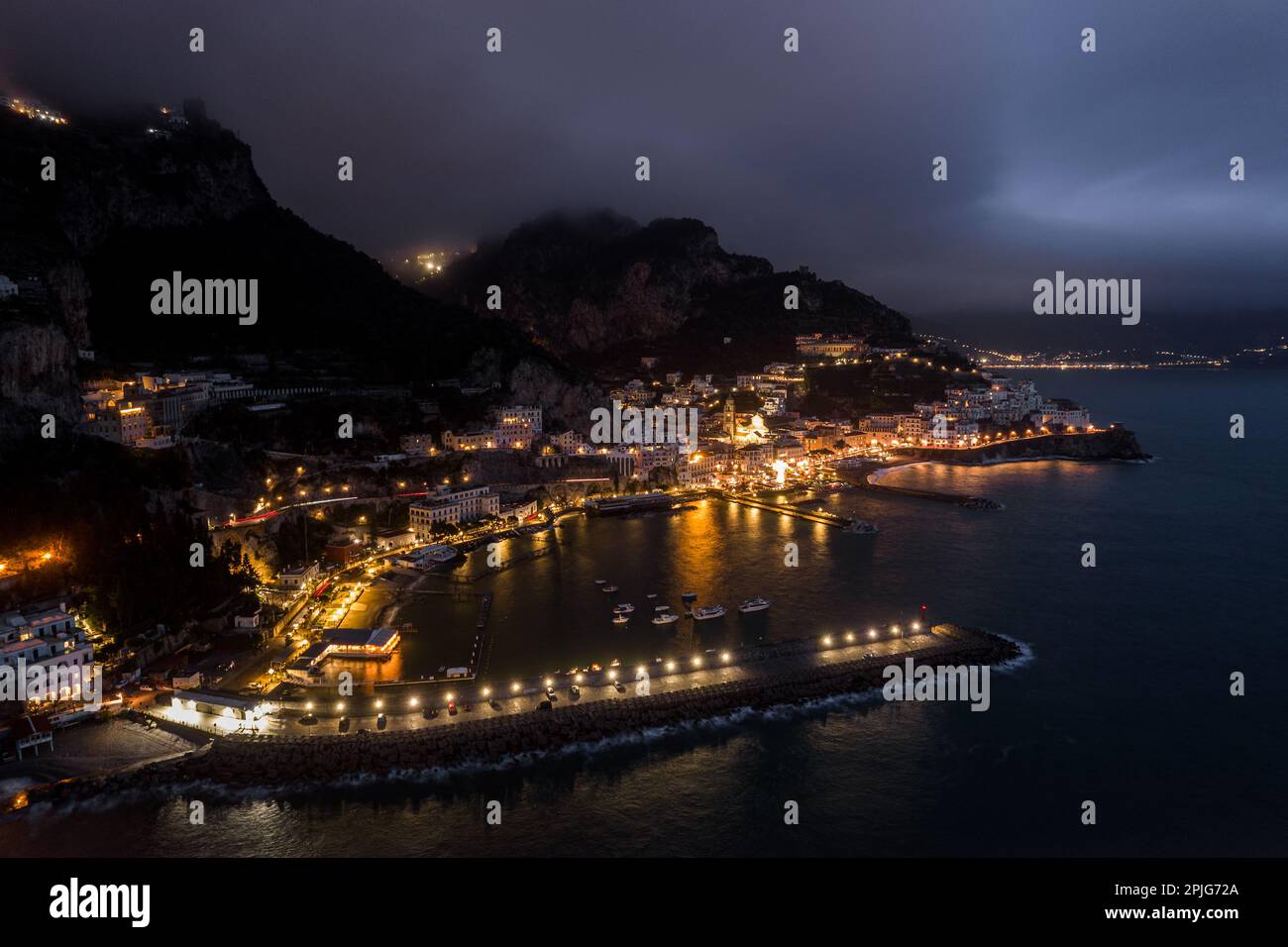 Amalfi in March Stock Photo