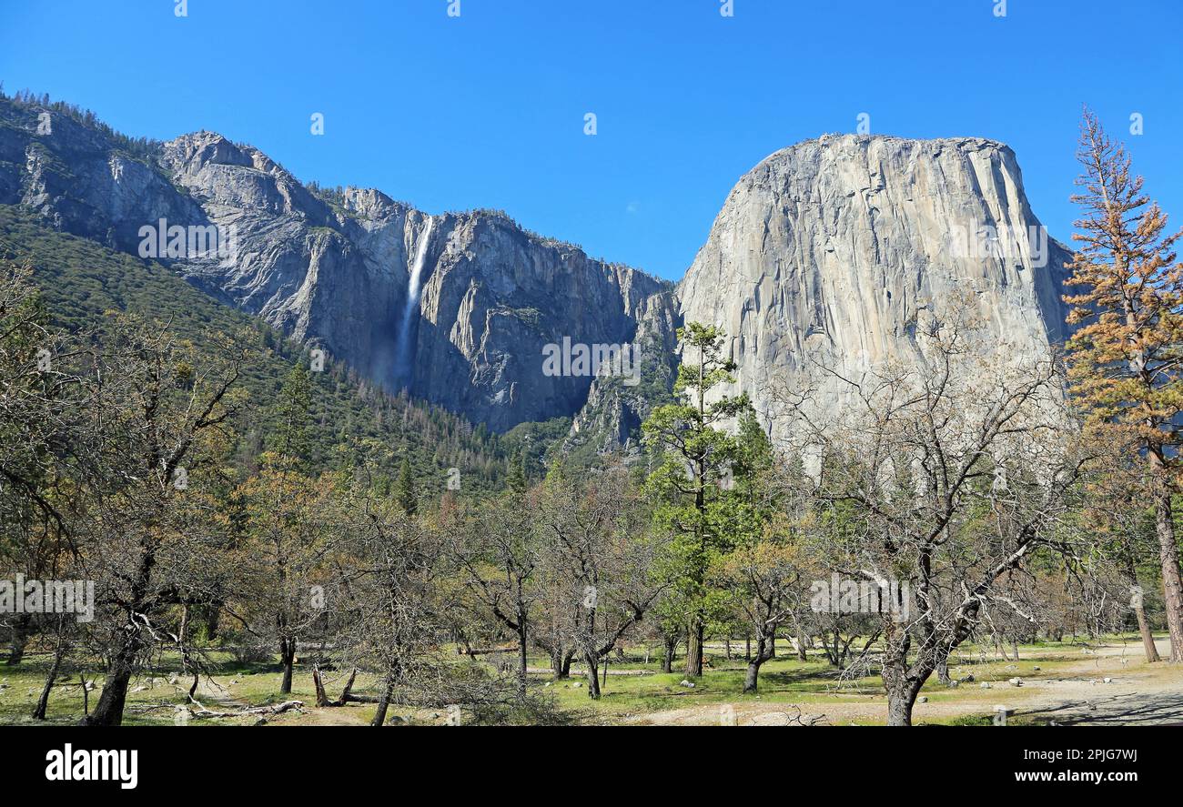 Ribbon fall el capitan yosemite hi-res stock photography and images - Alamy