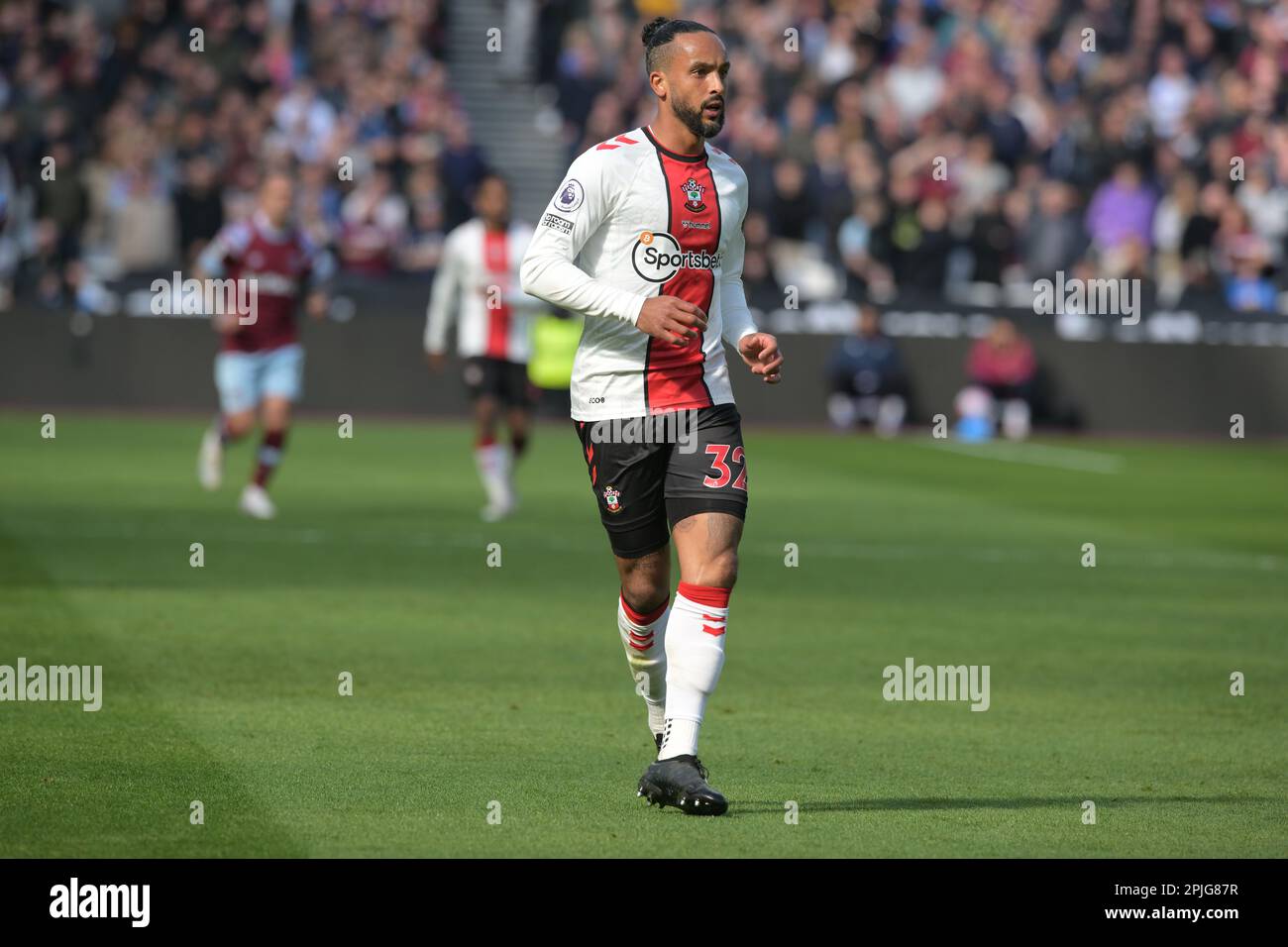 London, UK. 2nd Apr, 2023. Theo Walcott of Southampton FC during the