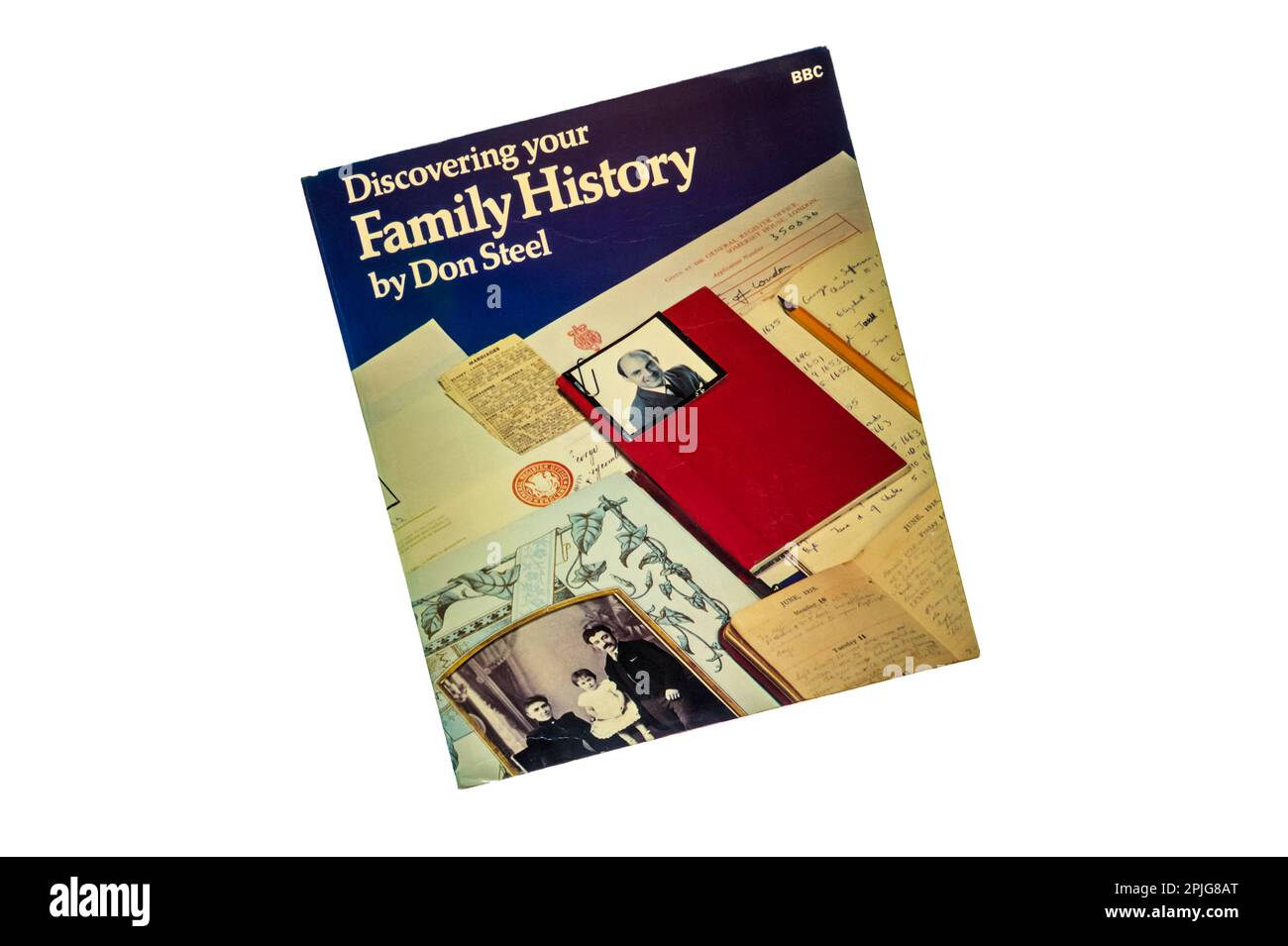 A paperback copy of Discovering your Family History by Don Steel.  First published in 1980. Stock Photo