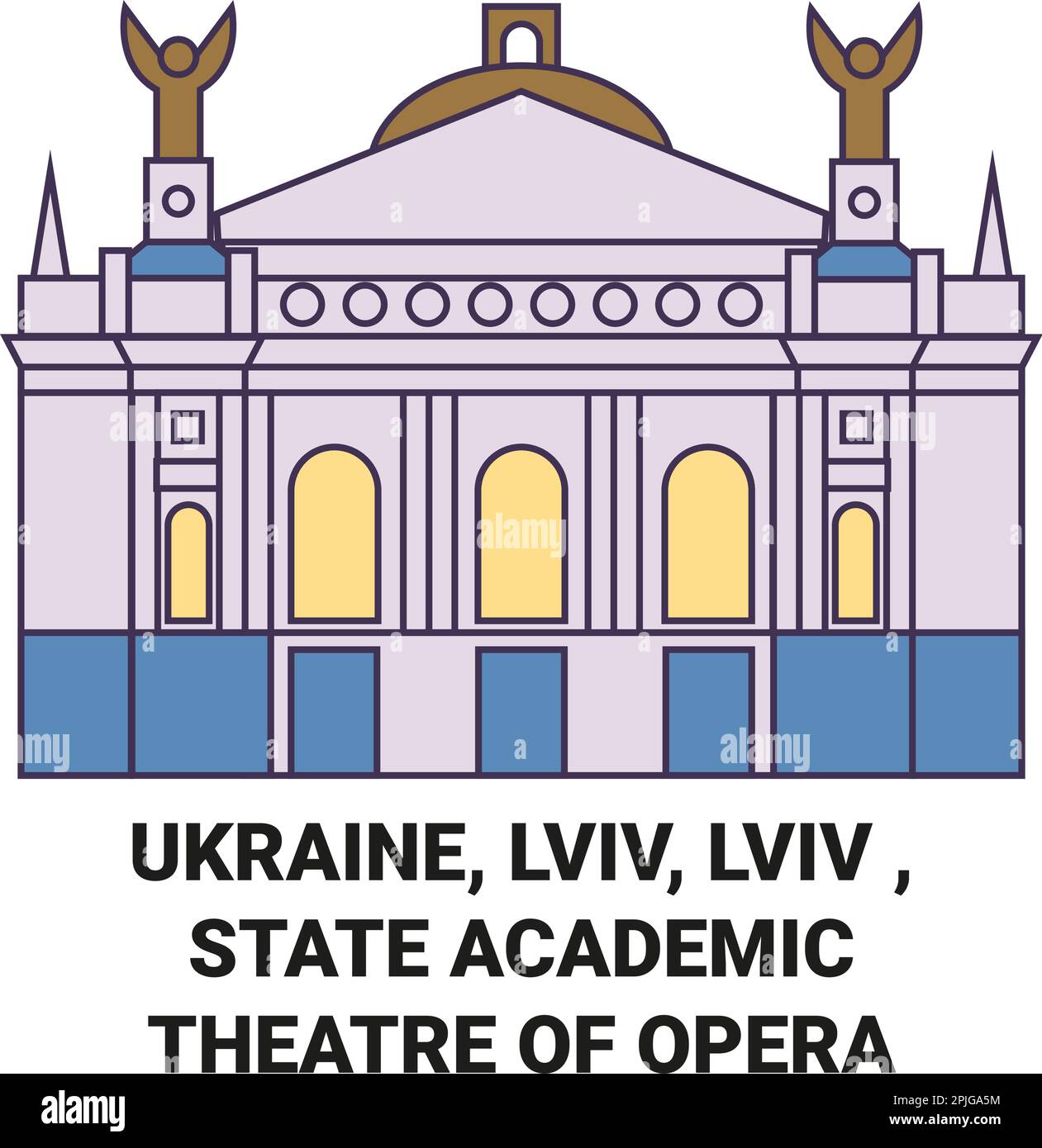 Ukraine, Lviv, Lviv , State Academic Theatre Of Opera travel landmark ...