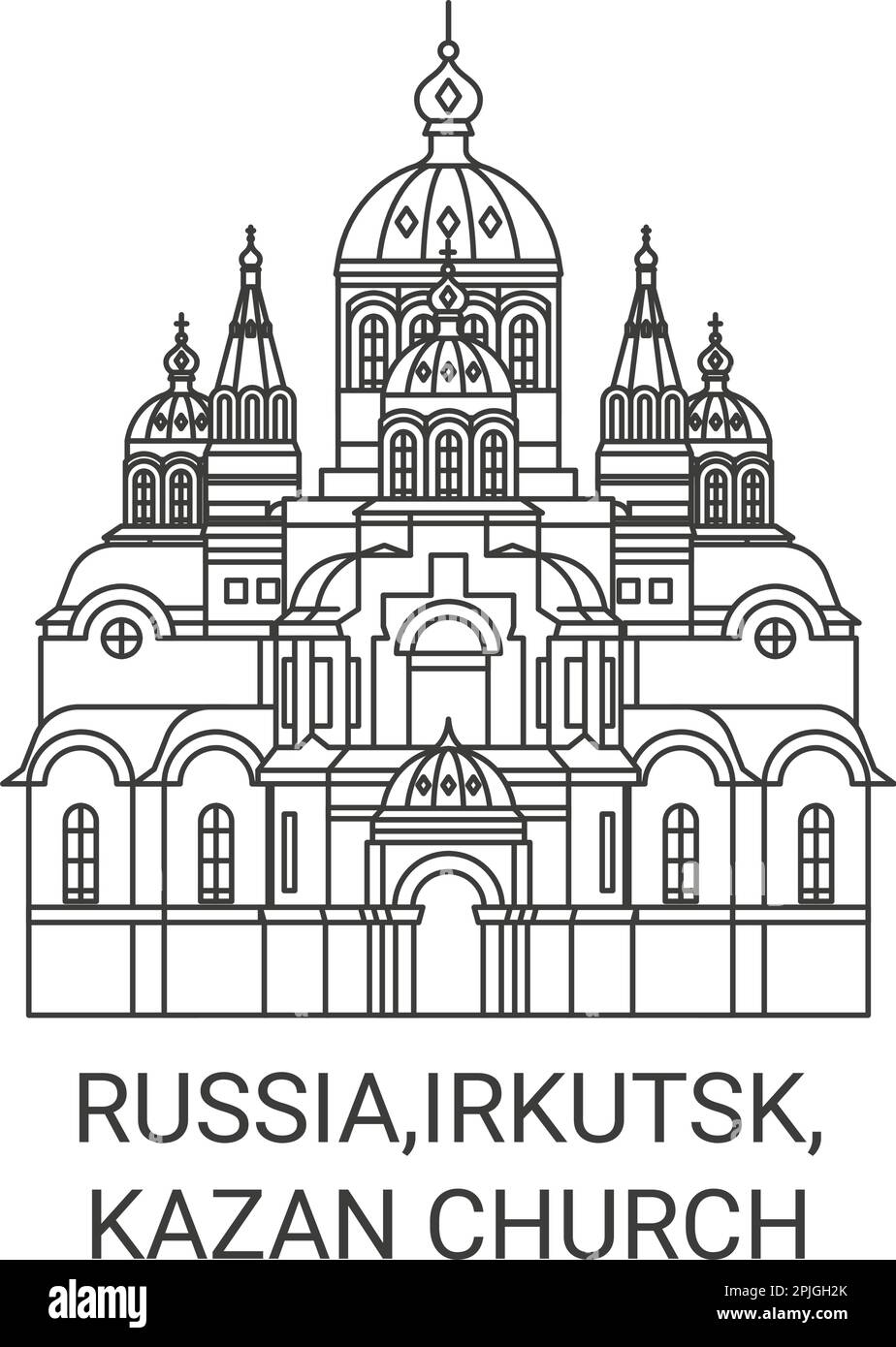 Irkutsk cross church Stock Vector Images - Alamy