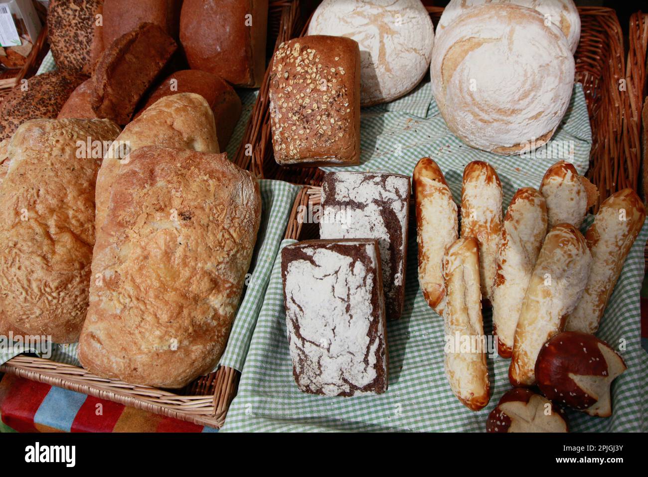 Delicious local Irish soda bread and baked goods on display for sale at