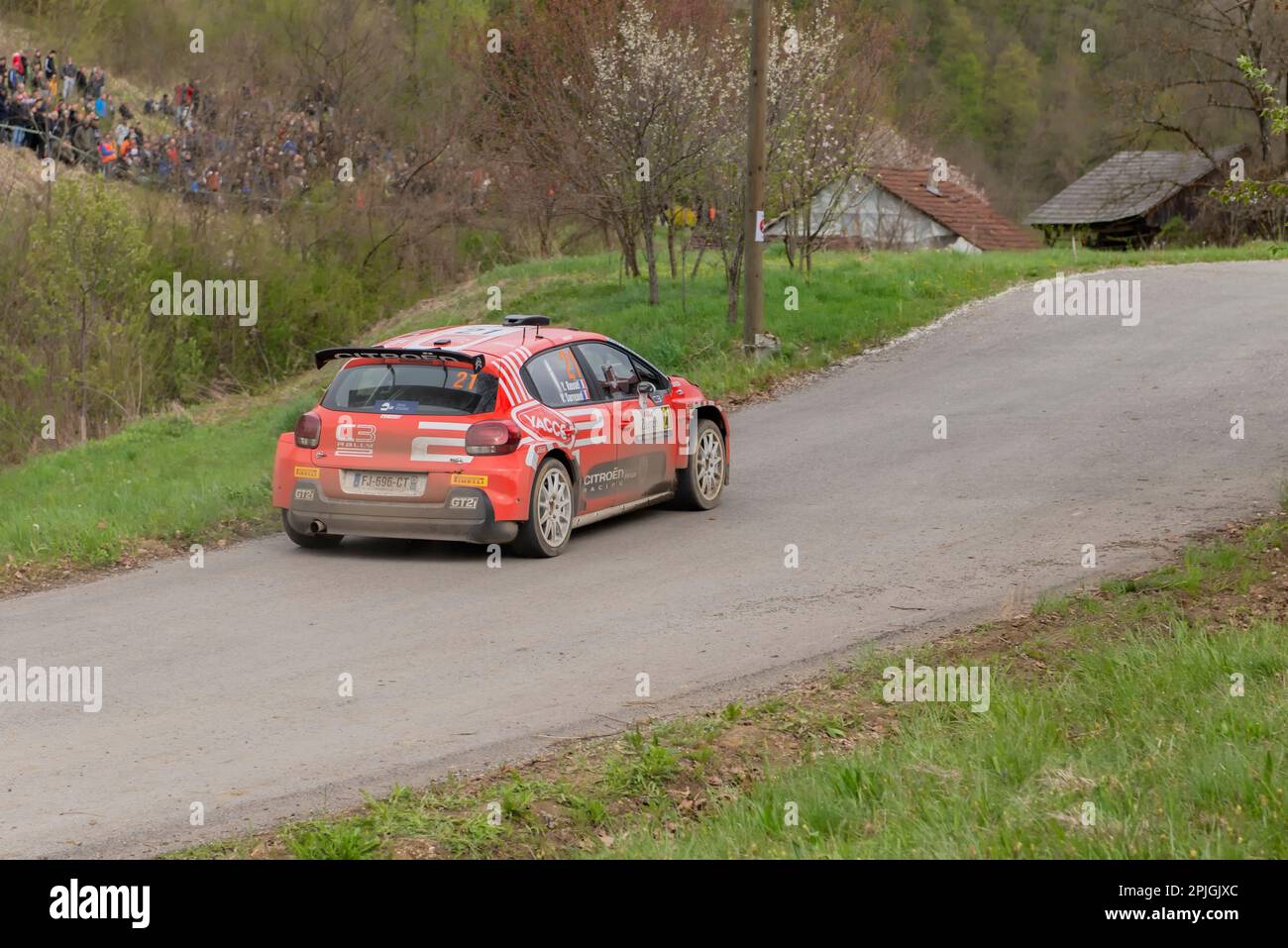 Rally Croatia 2022 in Kumrovec, Croatia Stock Photo