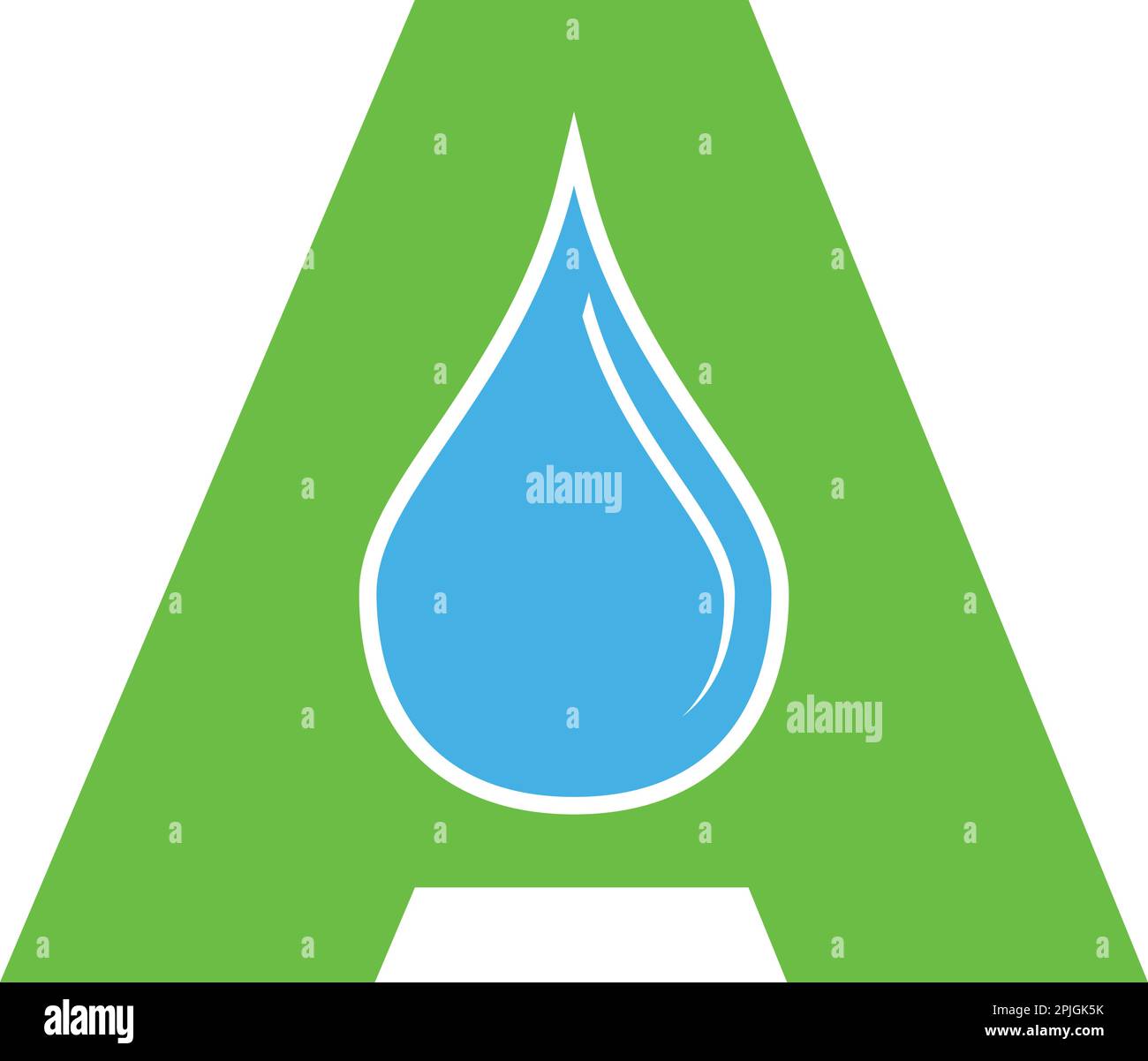 Water Drop Letter A Initial Logo Template Stock Vector Image & Art Alamy