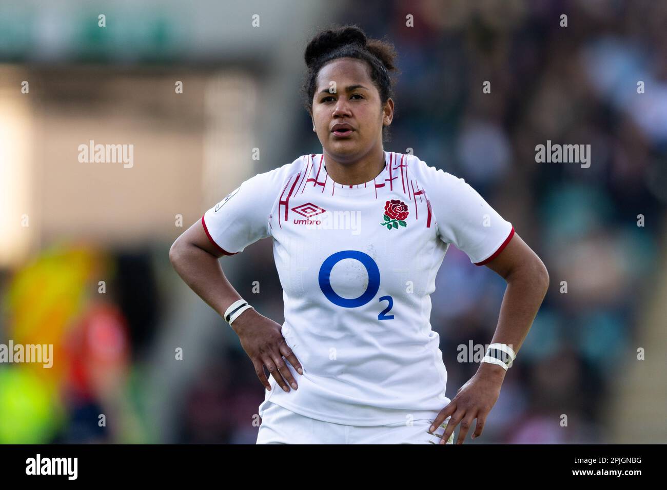 Lagi Tuima of England Women during the TikTok Women’s Six Nations match ...