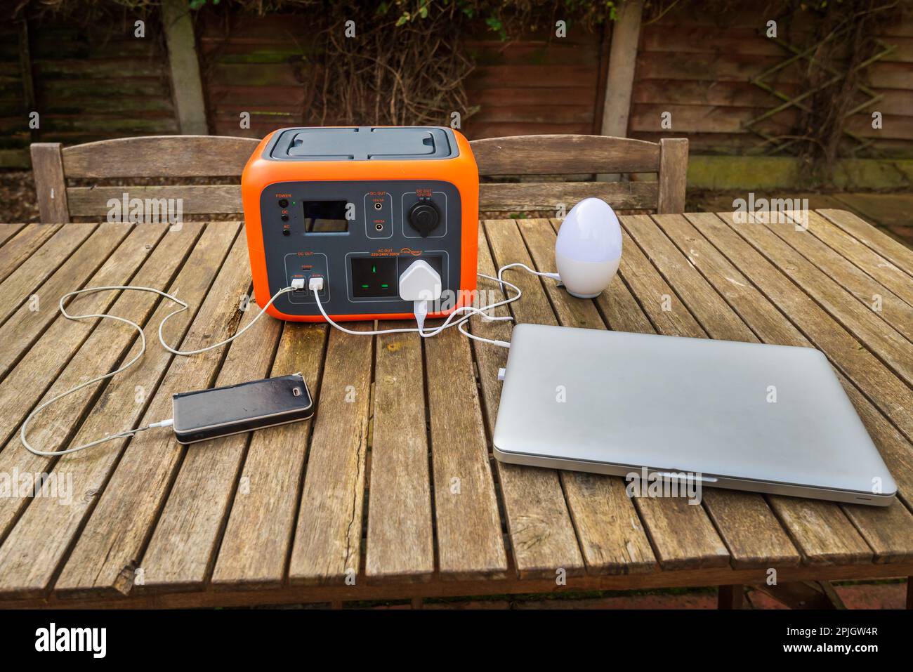 Portable electric power station solar electricity generator with laptop