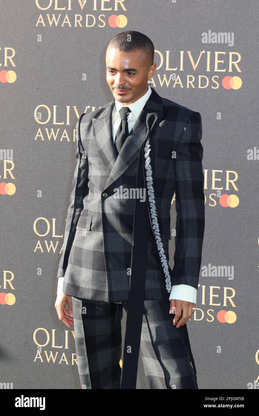 Layton Williams, Olivier Awards 2023, Royal Albert Hall, London, UK, 02 April 2023, Photo by Richard Goldschmidt Stock Photo