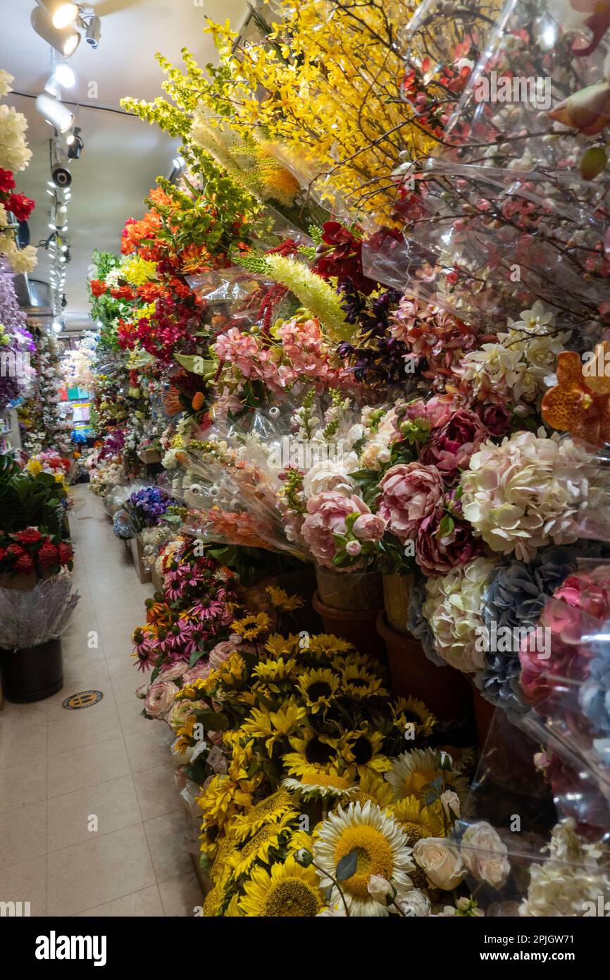 Lasting Art is a silk flower shop located in Chelsea, New York City, USA 2023 Stock Photo Alamy