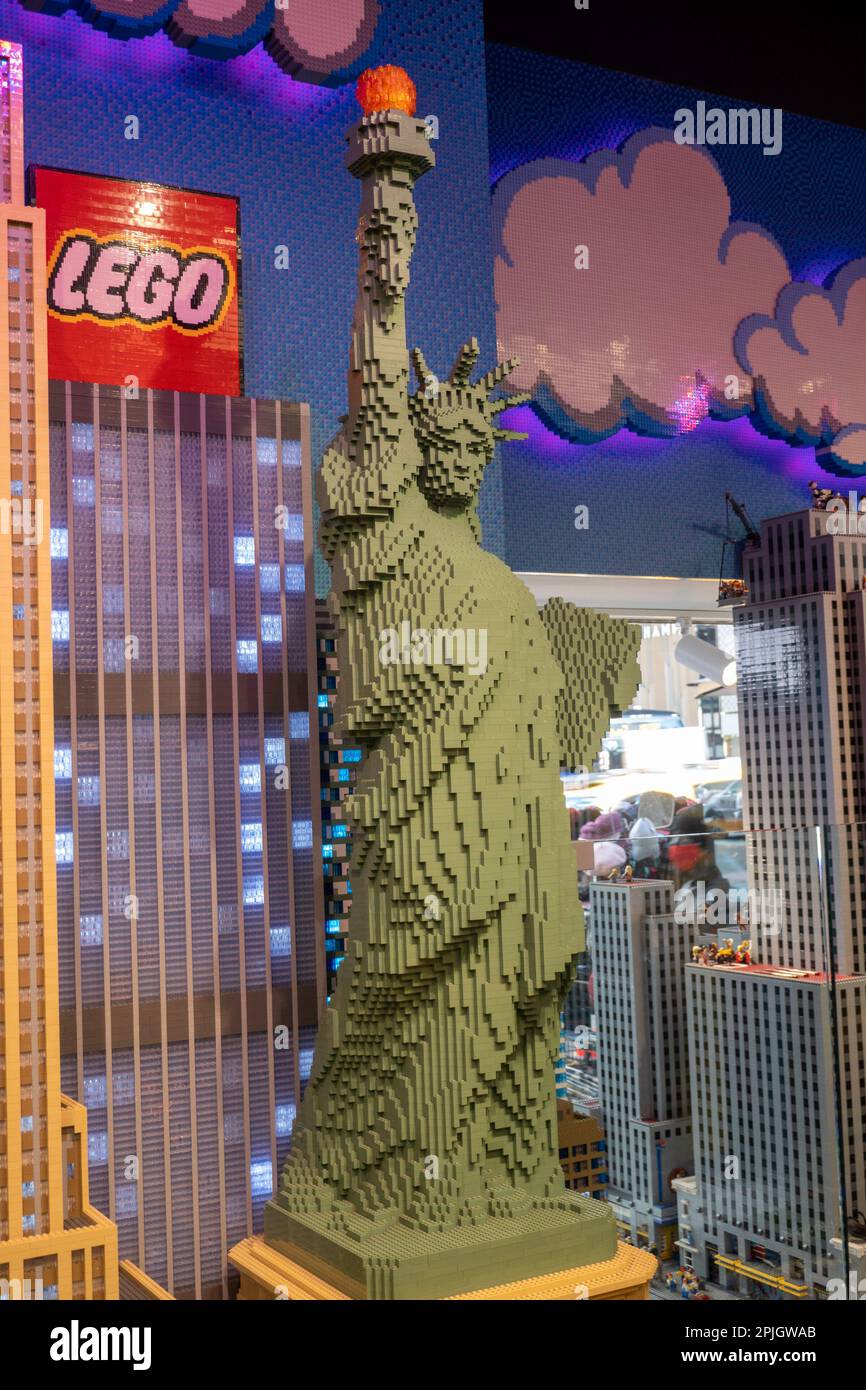 LEGO Toy Store, Rockefeller center, 2023, NYC, USA Stock Photo Alamy
