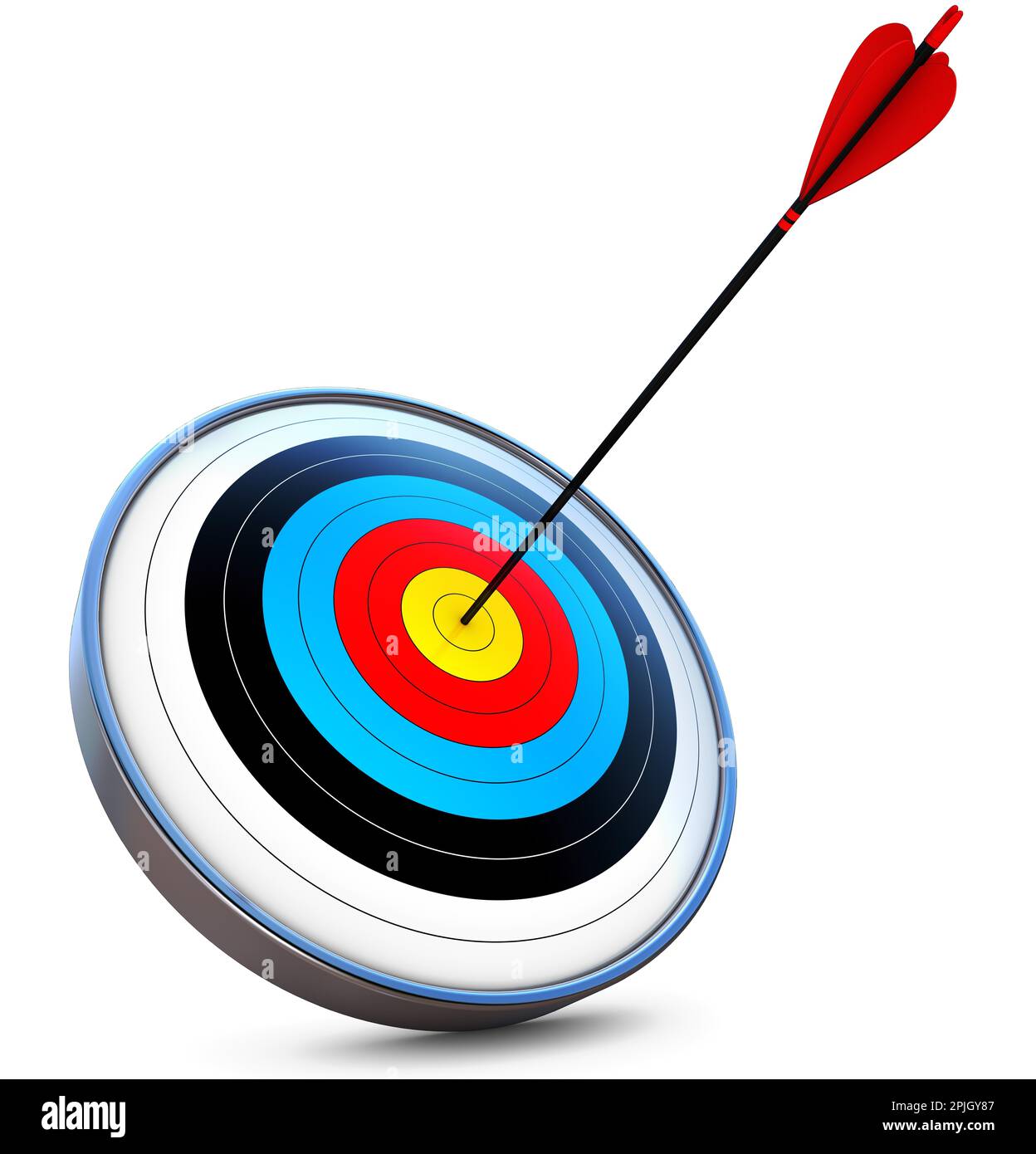 3d-rendering-of-target-and-arrow-stock-photo-alamy