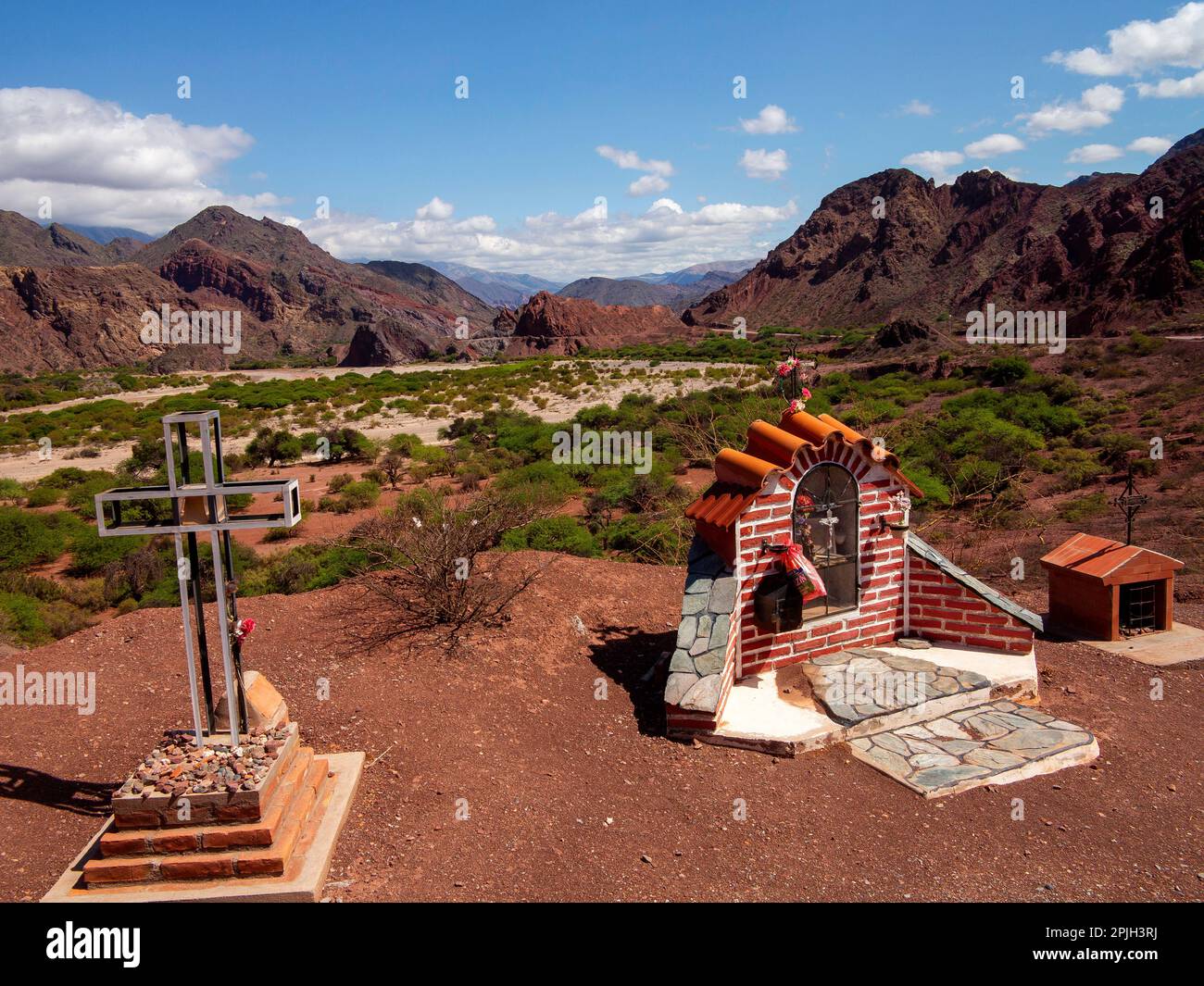 Oky Rj Salta Small shrine right on the road at the Quebrada de Las Conchas on the ...
