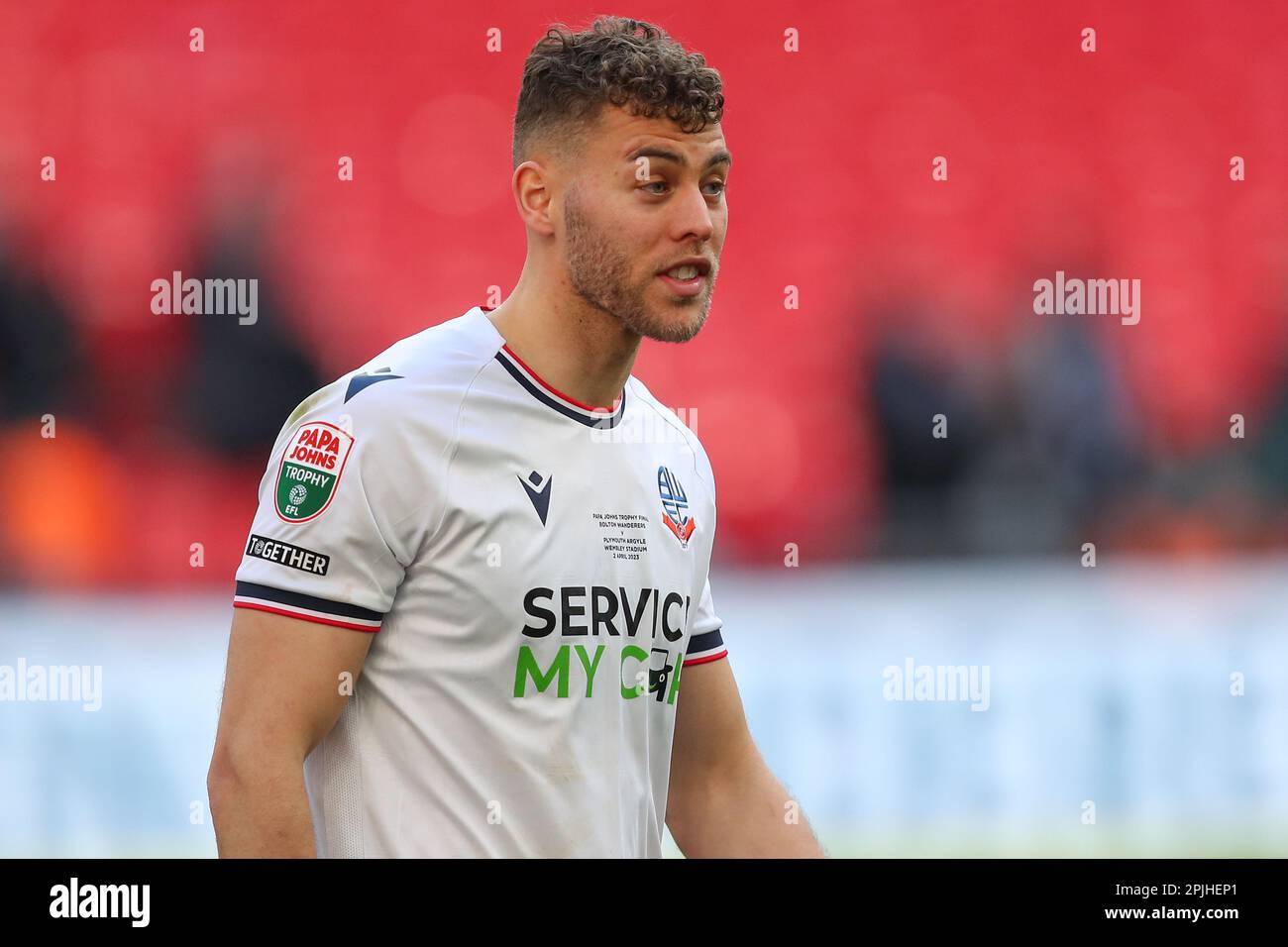 Dion Charles 10 of Bolton Wanderers after the Papa John's Trophy Final