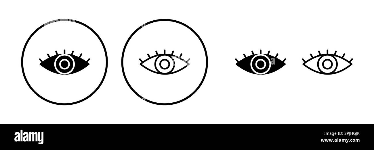 Eye icon. Look and Vision icon. Eye vector icon Stock Vector Image ...