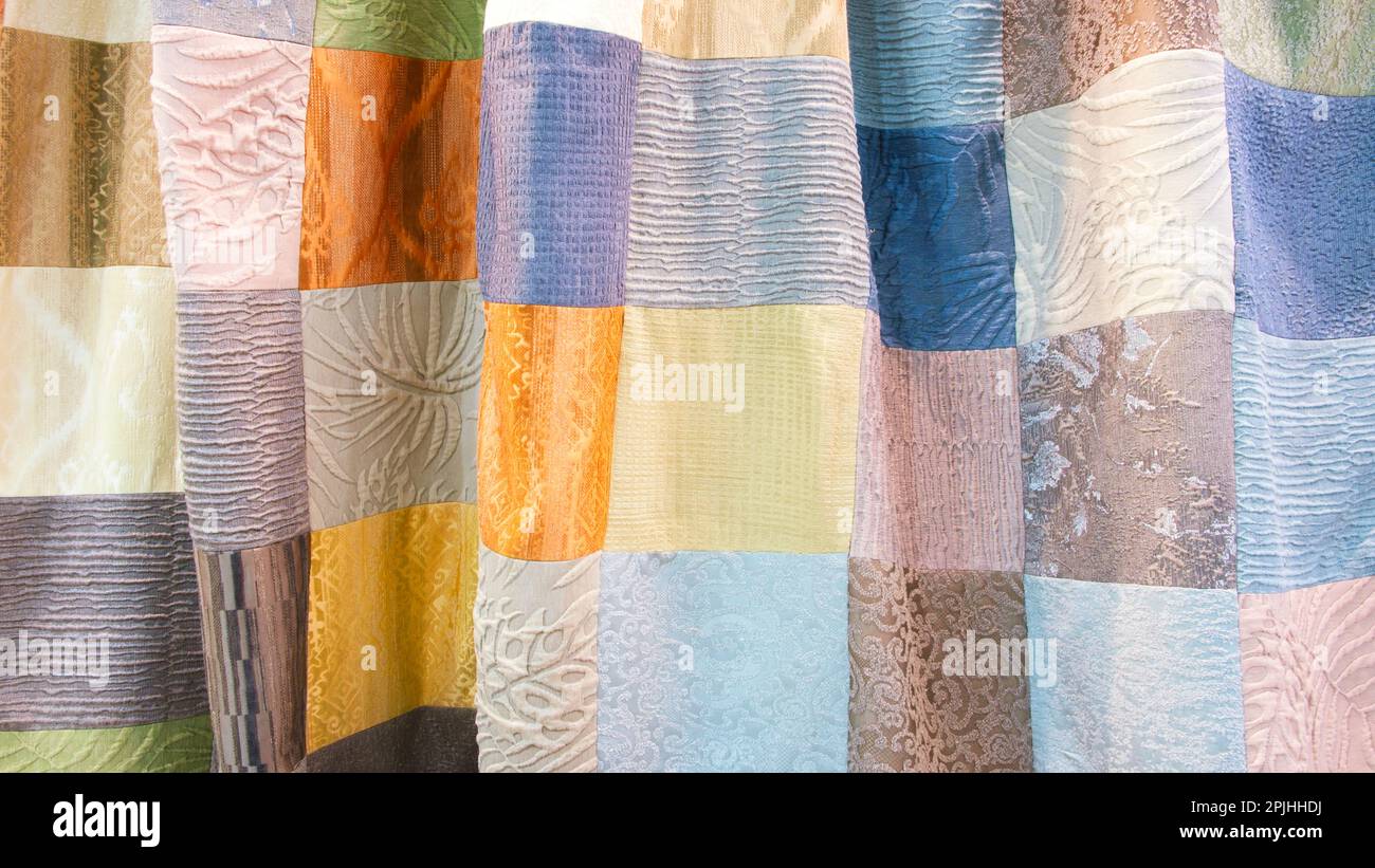 colorful fabric background Stock Photo - Alamy
