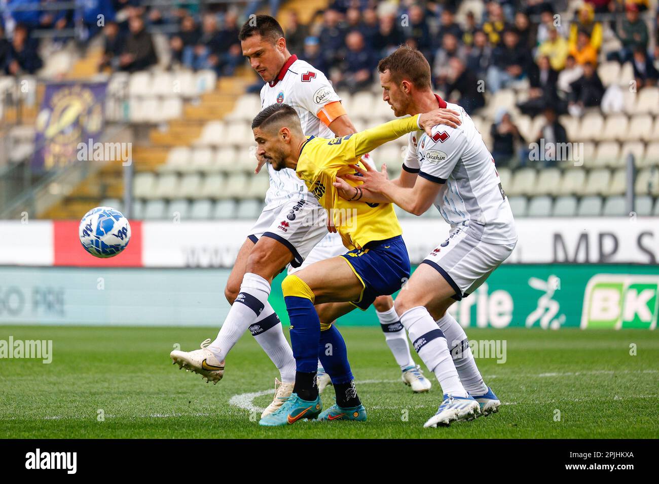 Modena, Italy. 01st Apr, 2023. Diego Falcinelli (Modena) during Modena FC vs  AS Cittadella, Italian soccer