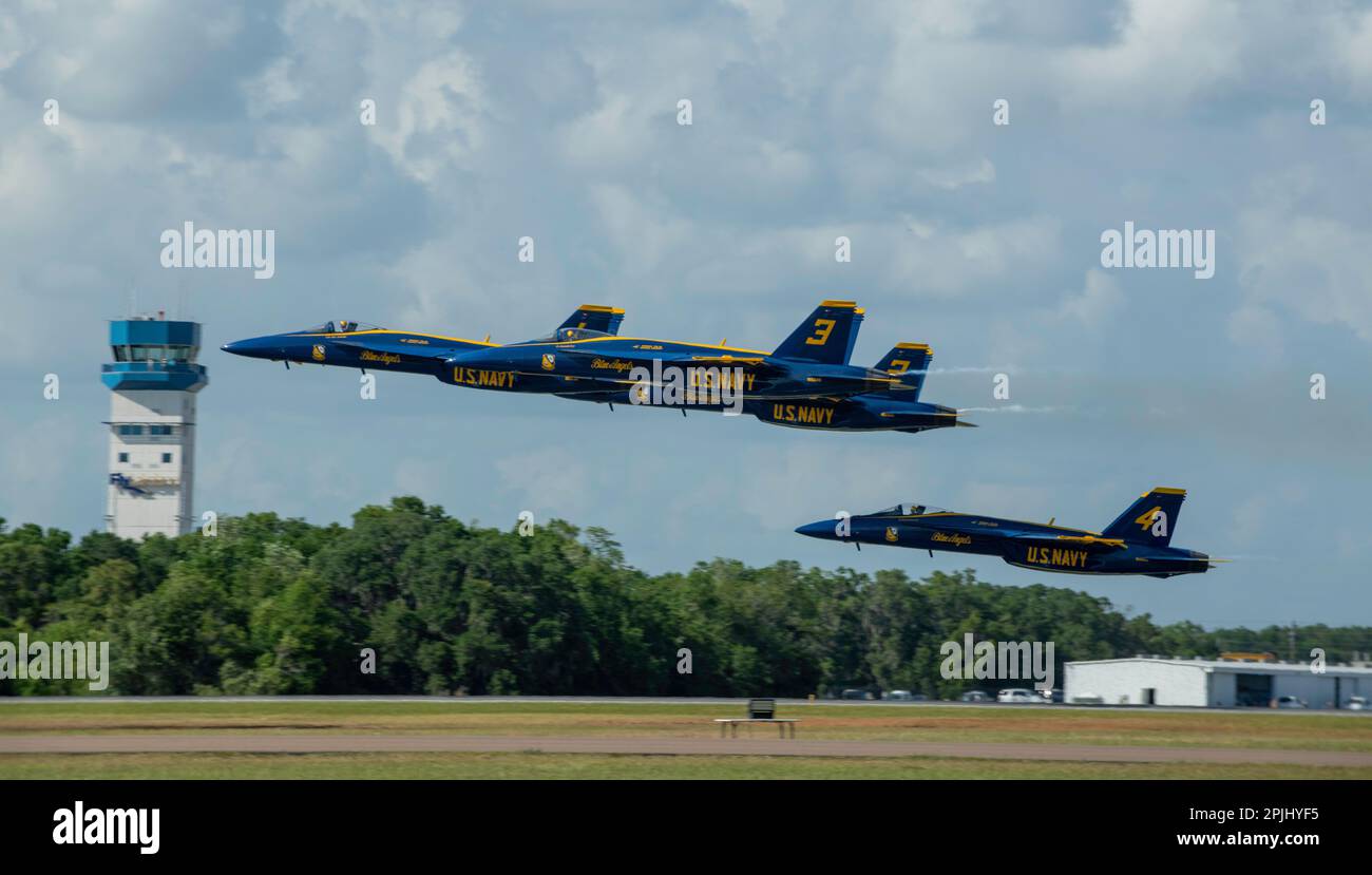 Lakeland, Florida, USA. 1st Apr, 2023. The US Navy Blue Angels