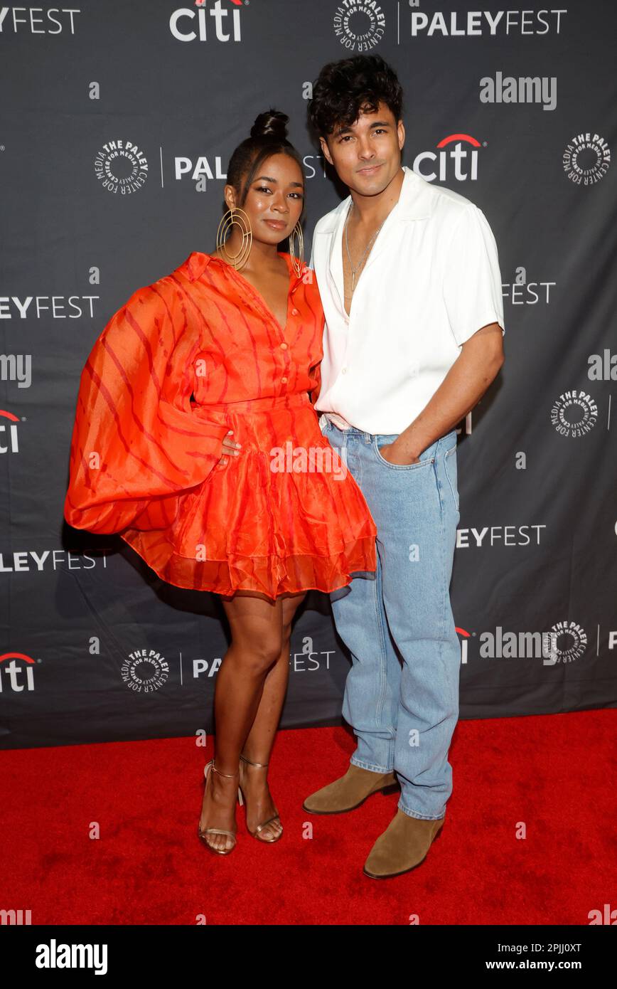 Hollywood, Ca. 2nd Apr, 2023. Alexis Floyd, Niko Terho. at PaleyFest