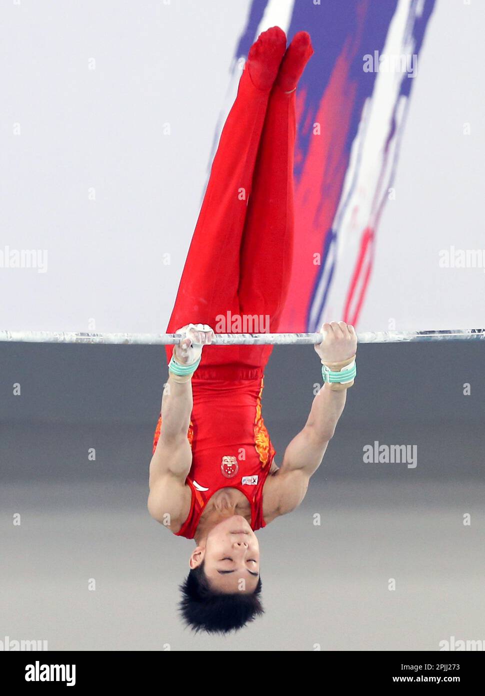 Antalya, T¨¹rkiye. 2nd Apr, 2023. He Xiang of China competes during the
